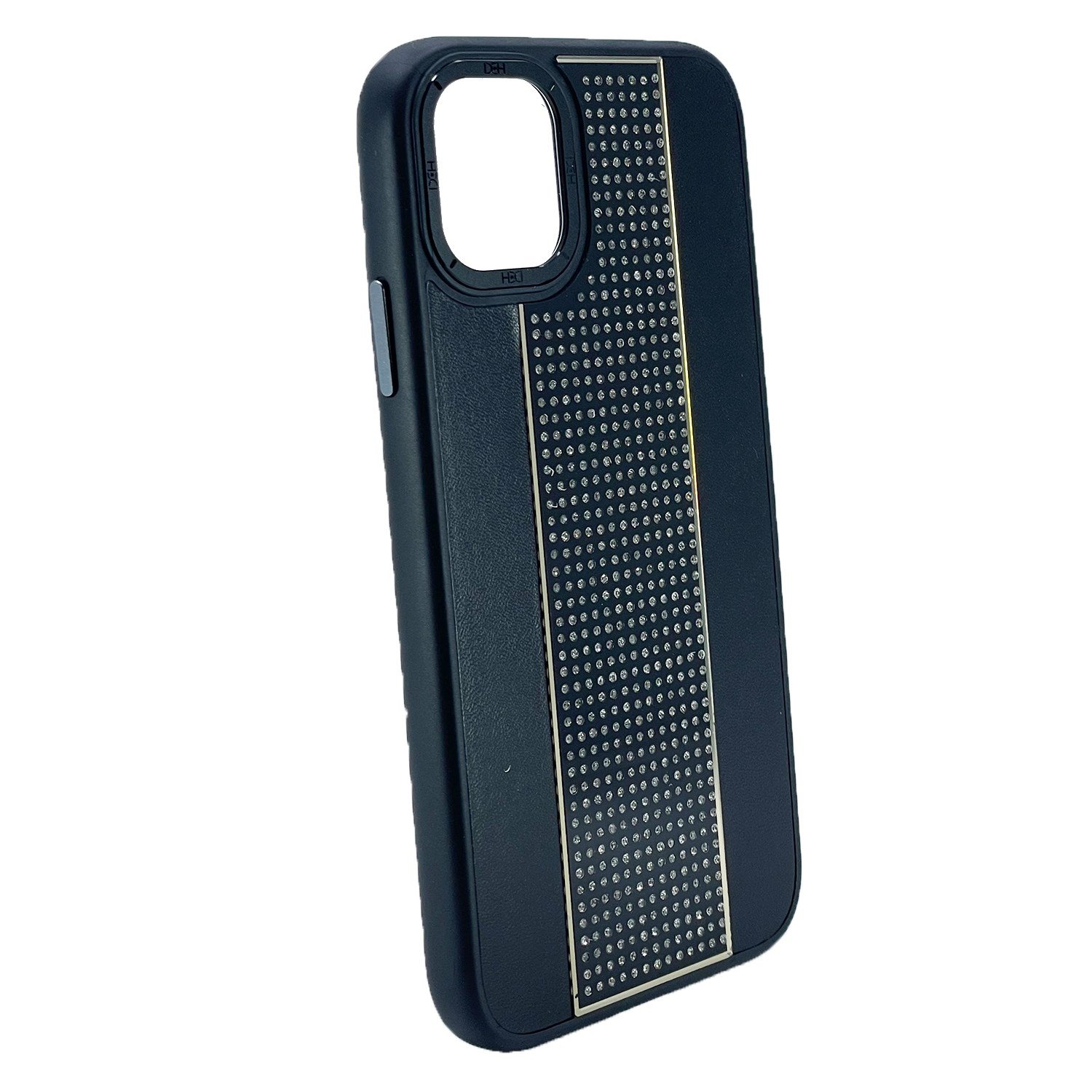 Nettech Apple iPhone 12 Pro Max Uyumlu Taşlı Deri Seri Arka Koruma Kılıf NT-101464