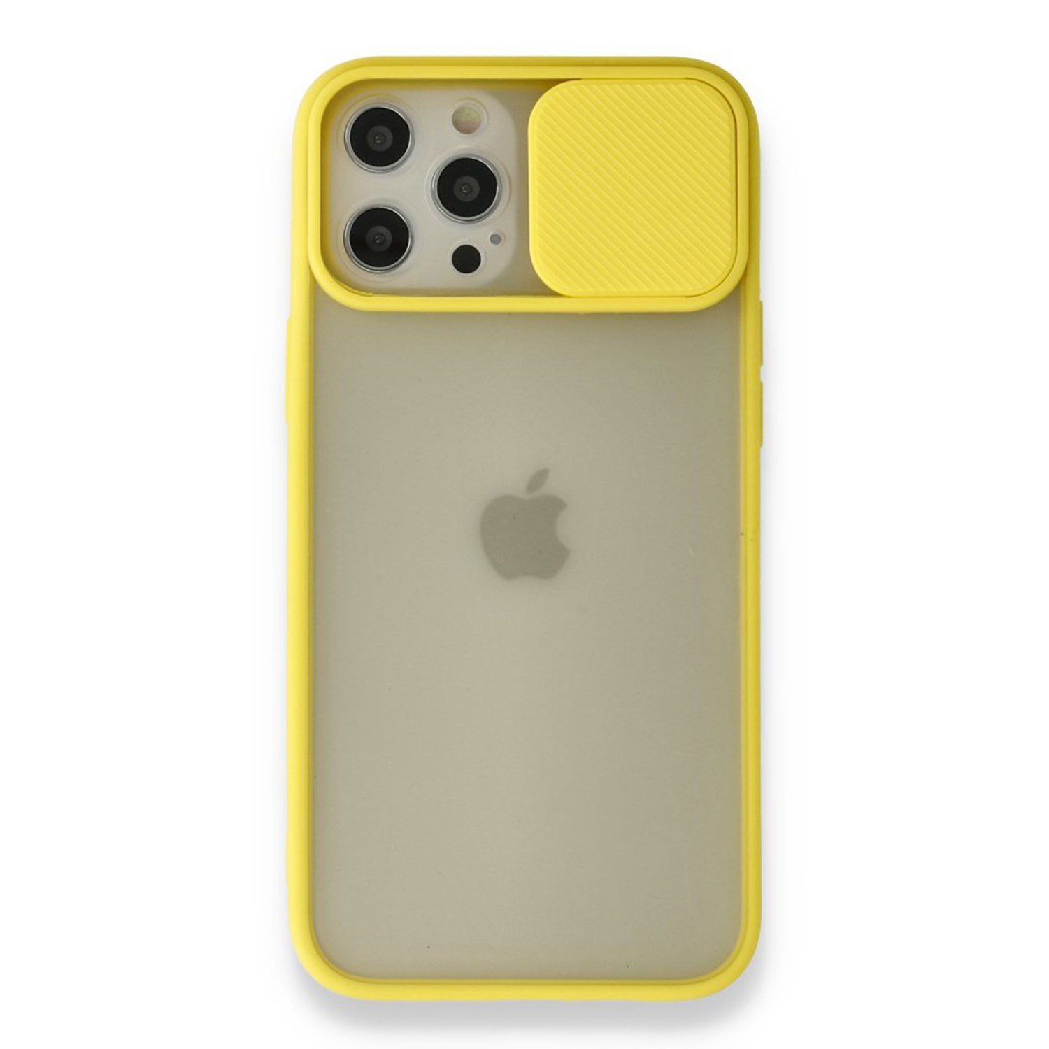 Nettech Apple iPhone 12 Pro Max Uyumlu Buzlu Kızaklı Kamera Korumalı Arka Koruma Kılıf NT-89750