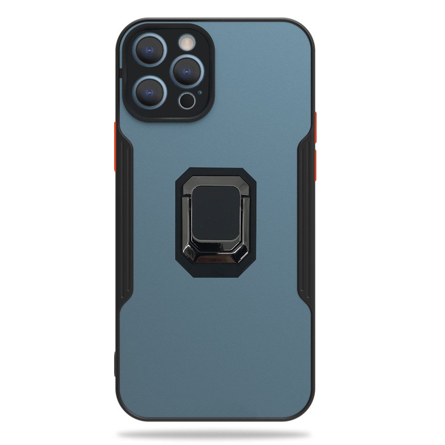 Nettech Apple iPhone 12 Pro Max Uyumlu Platin Yüzüklü Arka Koruma Kılıf NT-85173