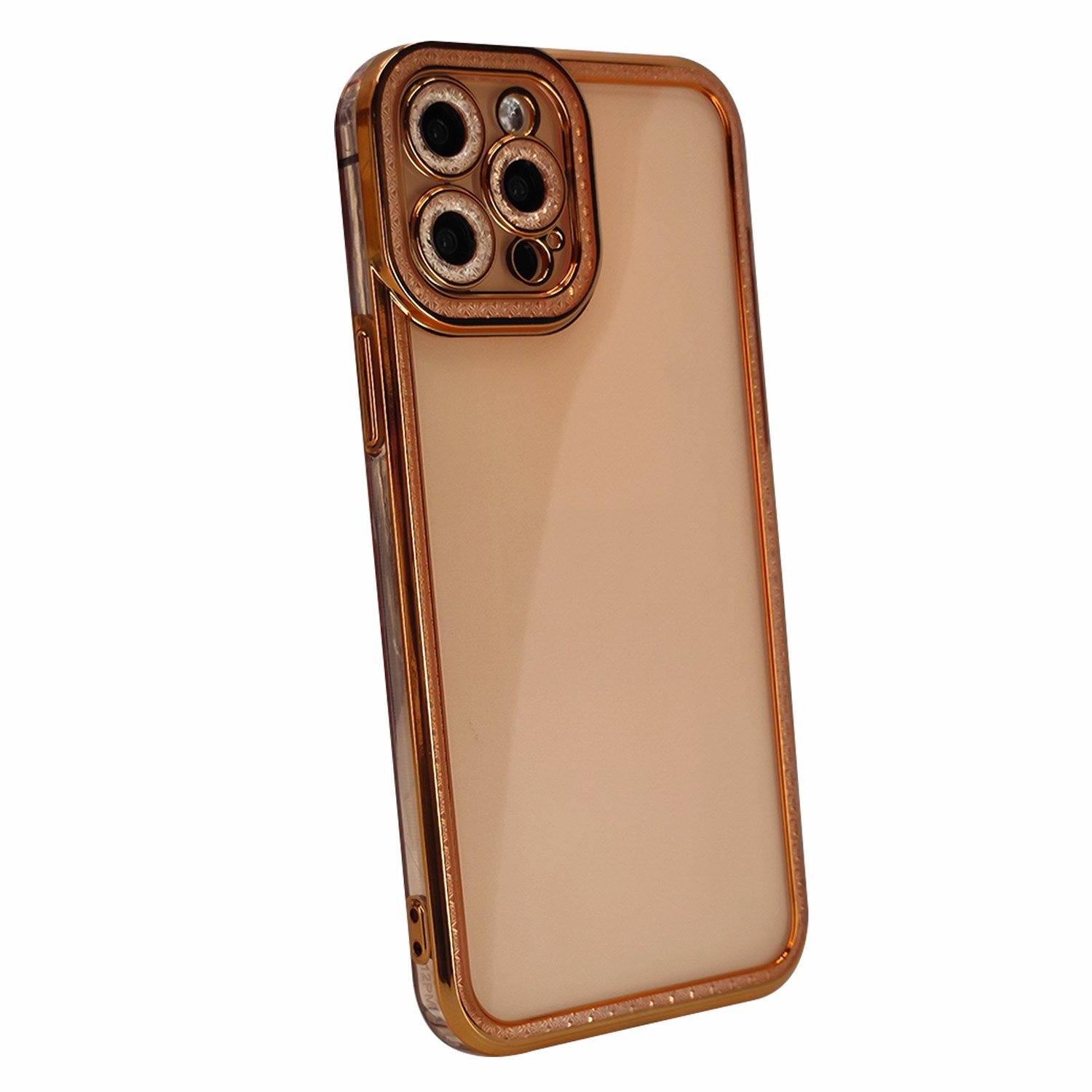 Nettech Apple iPhone 12 Pro Max Uyumlu Lüx Kristal Seri Arka Koruma Kılıf NT-97105