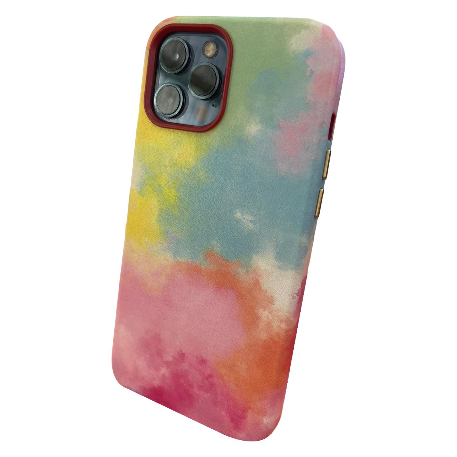 Nettech Apple iPhone 12 Pro Max Uyumlu Renkli Bulut Arka Koruma Kılıf NT-96310