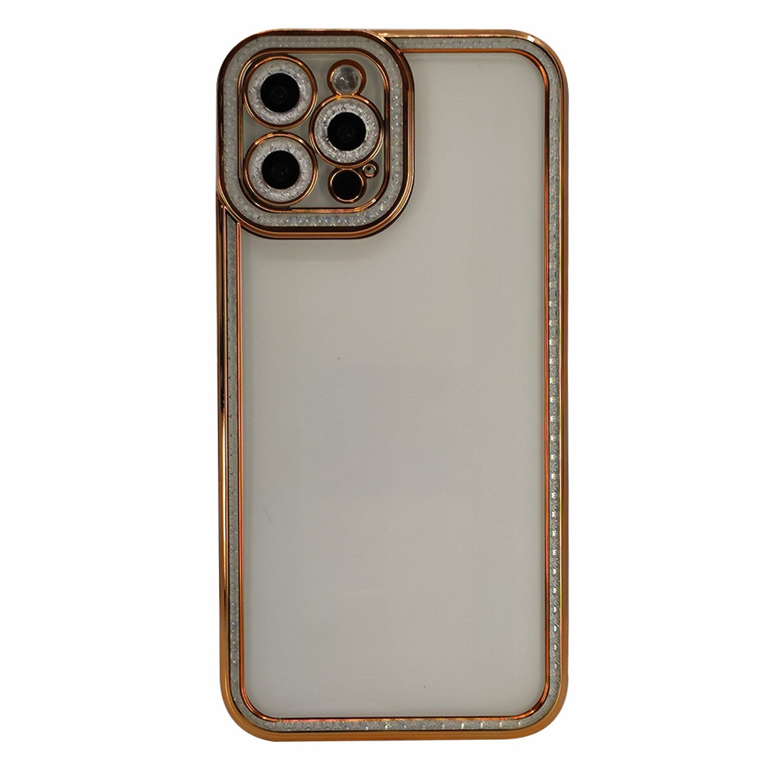 Nettech Apple iPhone 12 Pro Max Uyumlu Lüx Kristal Seri Arka Koruma Kılıf NT-97105