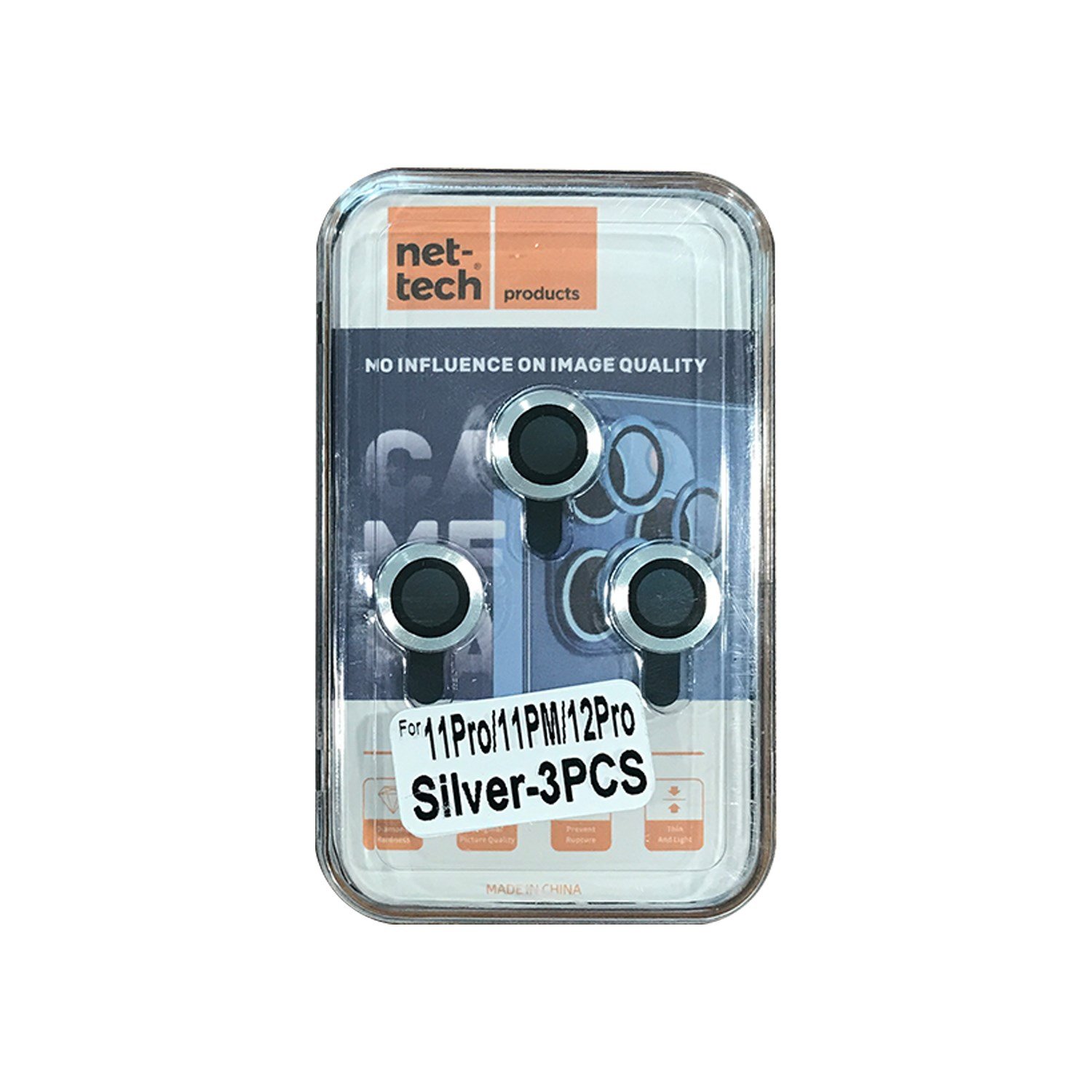 Nettech Apple iPhone 12 Pro Max Uyumlu Damla Model 3in Kamera Cam Koruyucu NT-89805
