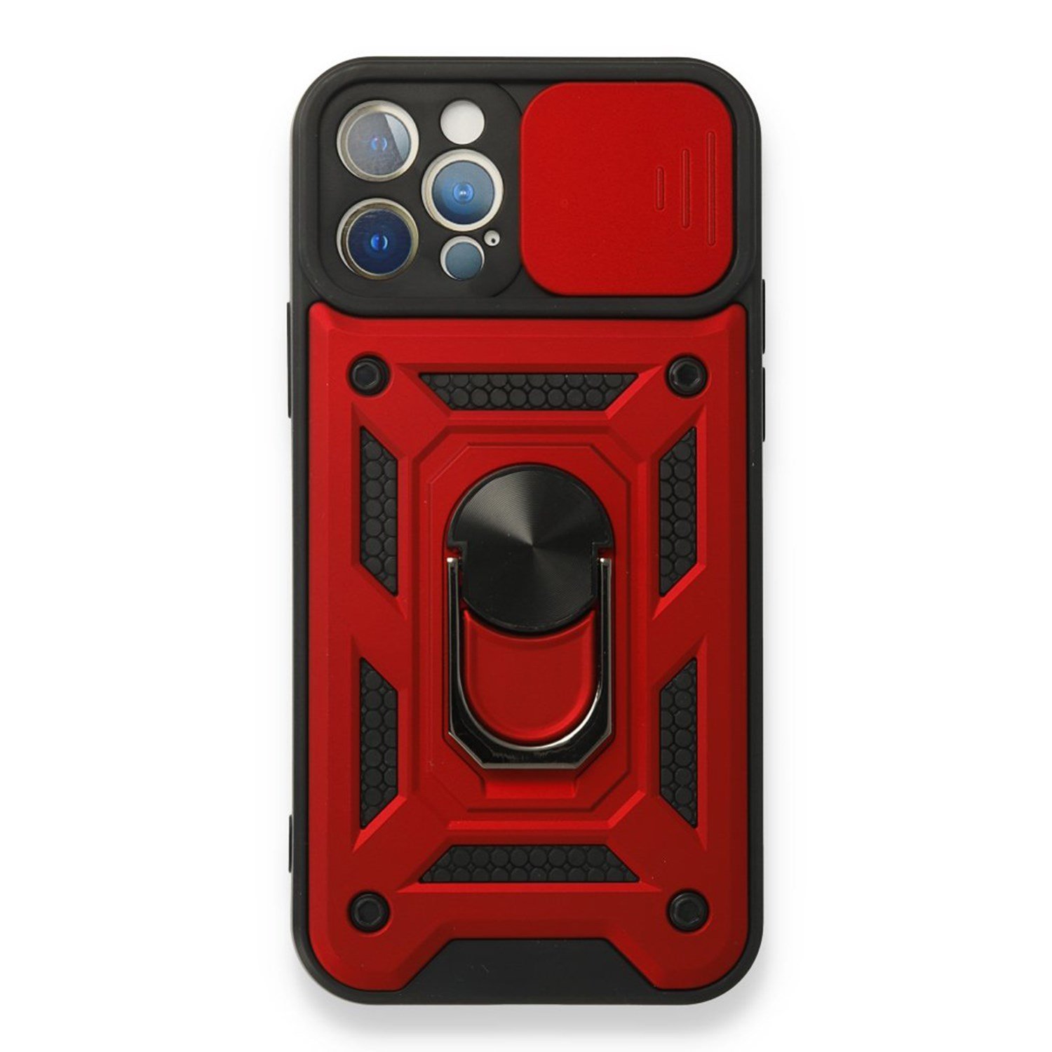 Nettech Apple iPhone 12 Pro Max Uyumlu Kızaklı Panzer Seri Arka Koruma Kılıf NT-86172