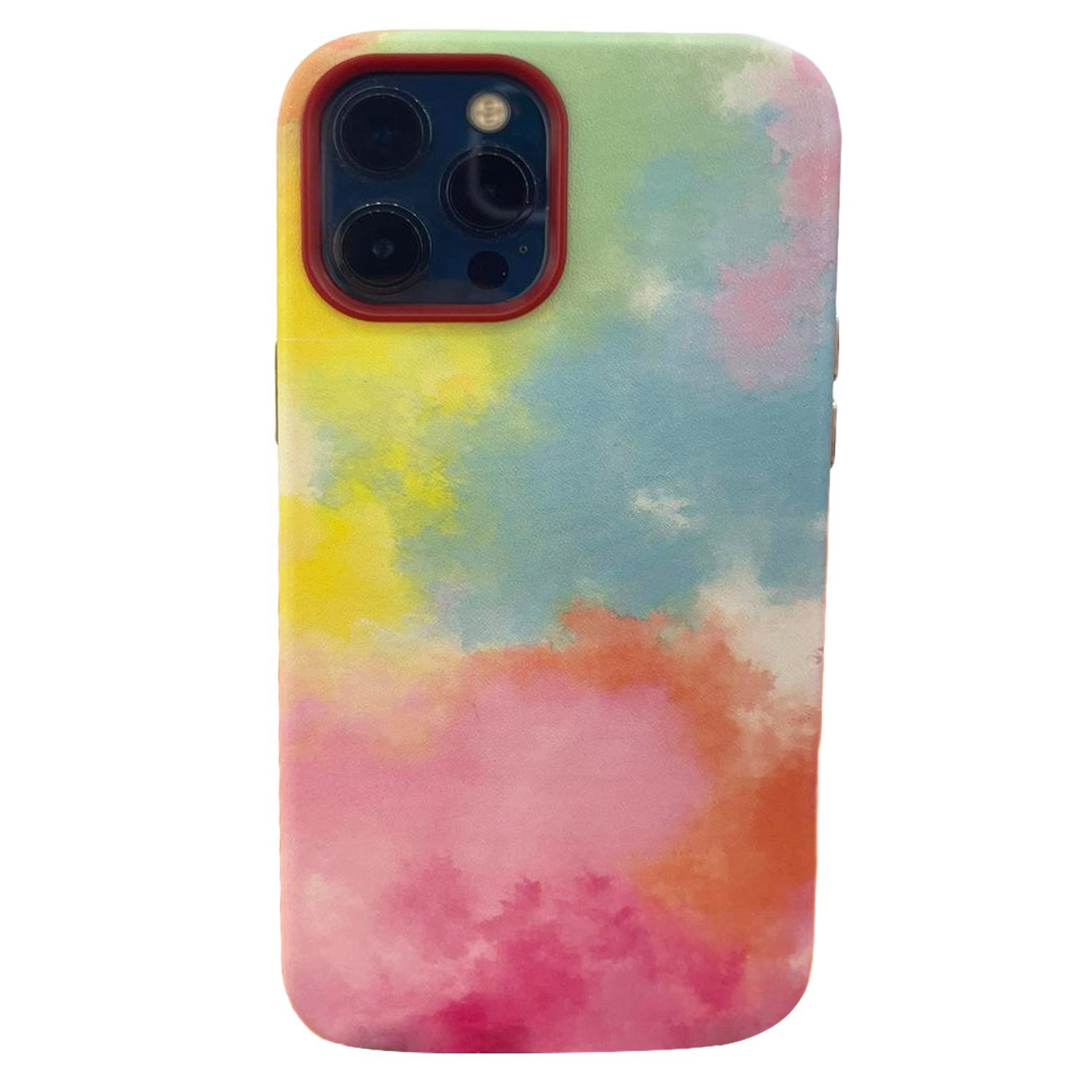Nettech Apple iPhone 12 Pro Max Uyumlu Renkli Bulut Arka Koruma Kılıf NT-96310