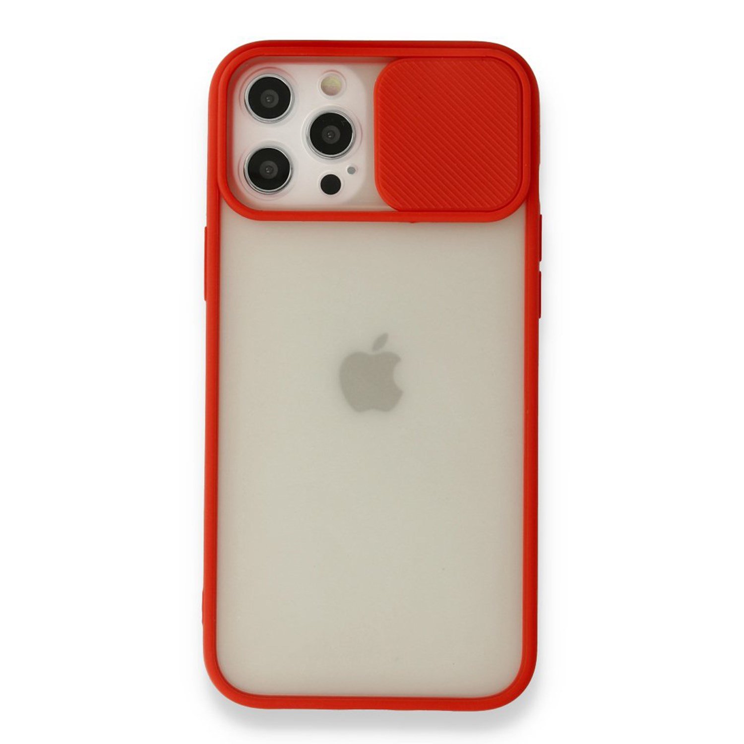 Nettech Apple iPhone 12 Pro Max Uyumlu Buzlu Kızaklı Kamera Korumalı Arka Koruma Kılıf NT-89750