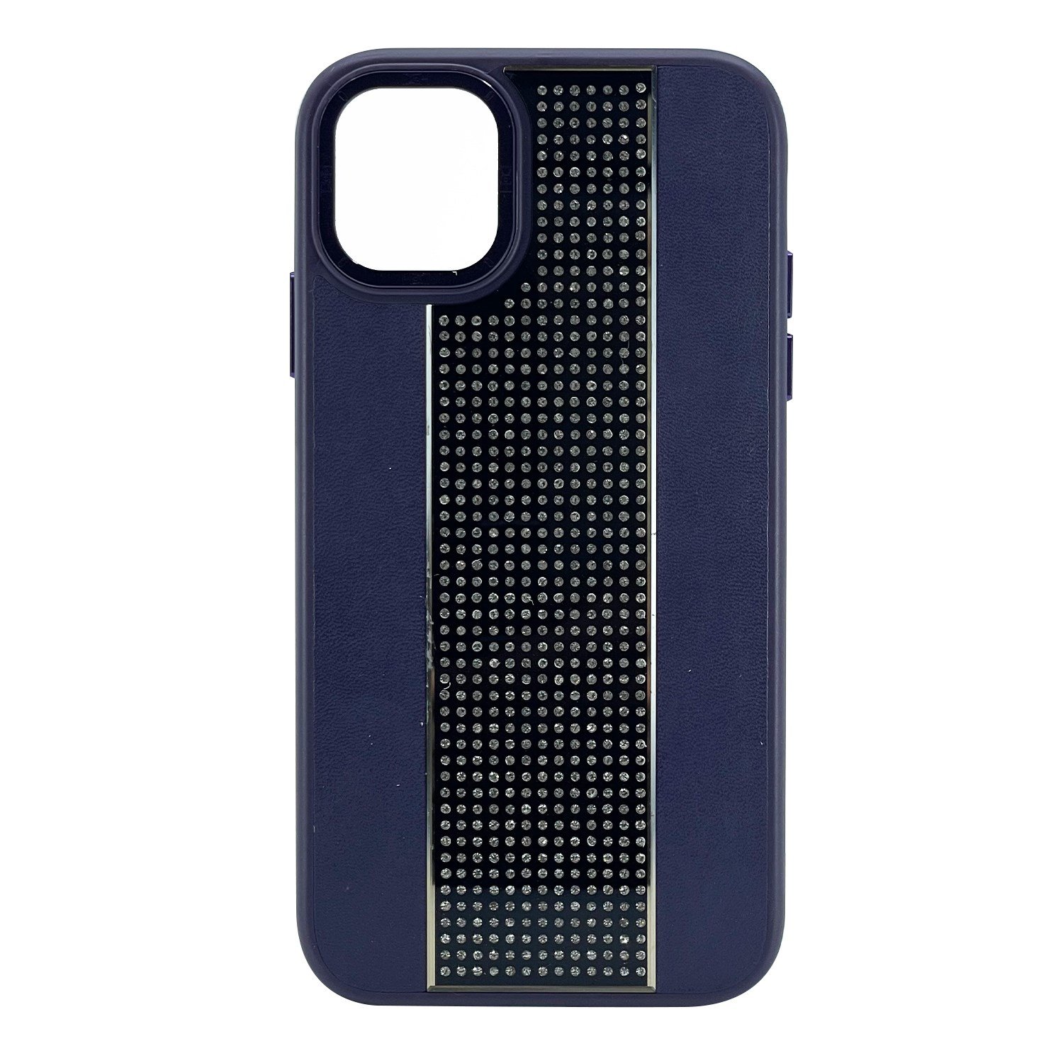Nettech Apple iPhone 12 Pro Max Uyumlu Taşlı Deri Seri Arka Koruma Kılıf NT-101464