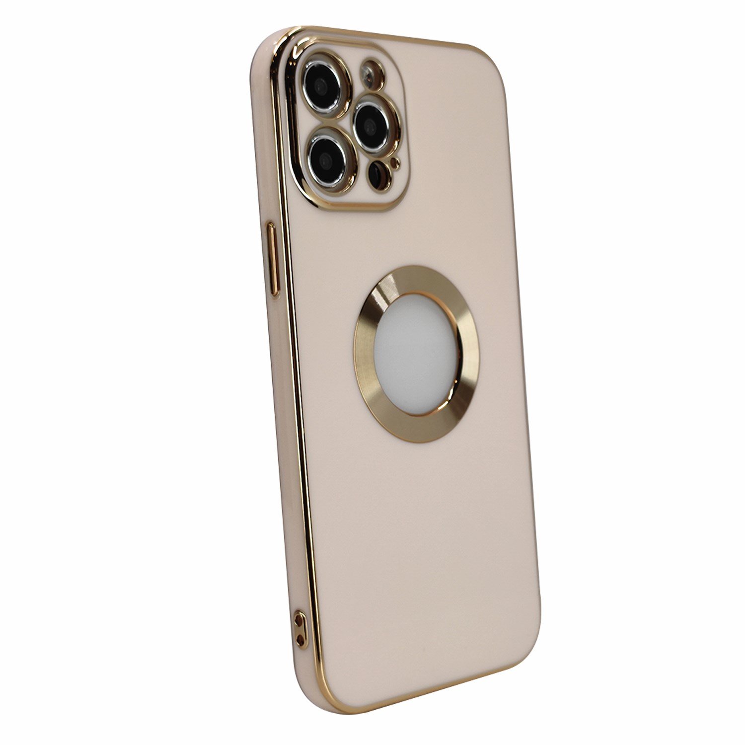 Nettech Apple iPhone 12 Pro Max Uyumlu Halkalı Logo Seri Arka Koruma Kılıf NT-97151