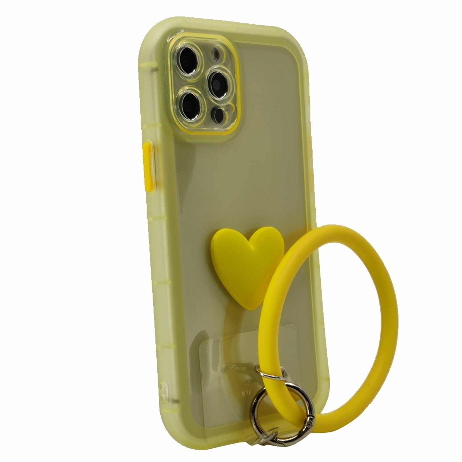 Nettech Apple iPhone 12 Pro Max Uyumlu Halka Bilekli Şeffaf Seri Arka Koruma Kılıf NT-97213