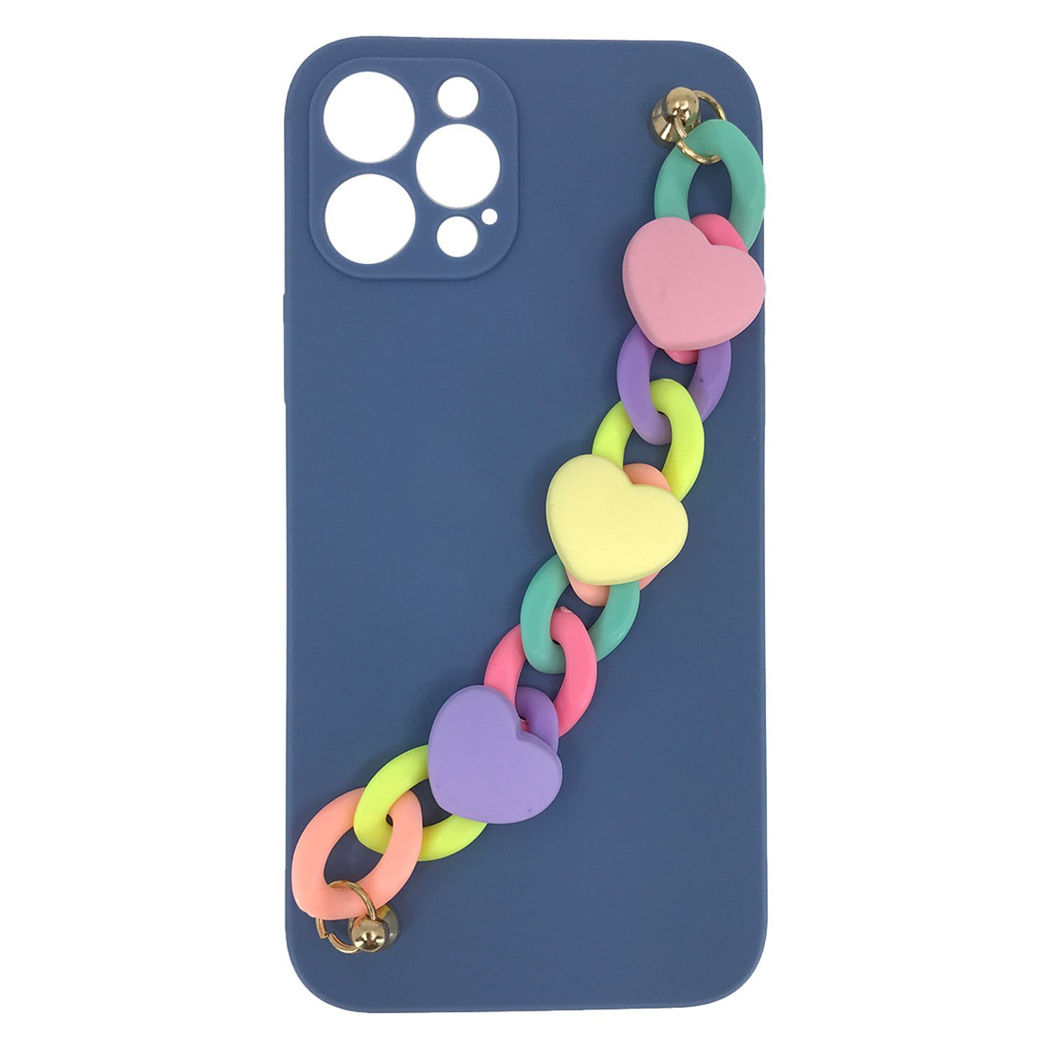 Nettech Apple iPhone 12 Pro Max Uyumlu Bilek Zincirli Arka Koruma Kılıf NT-89921