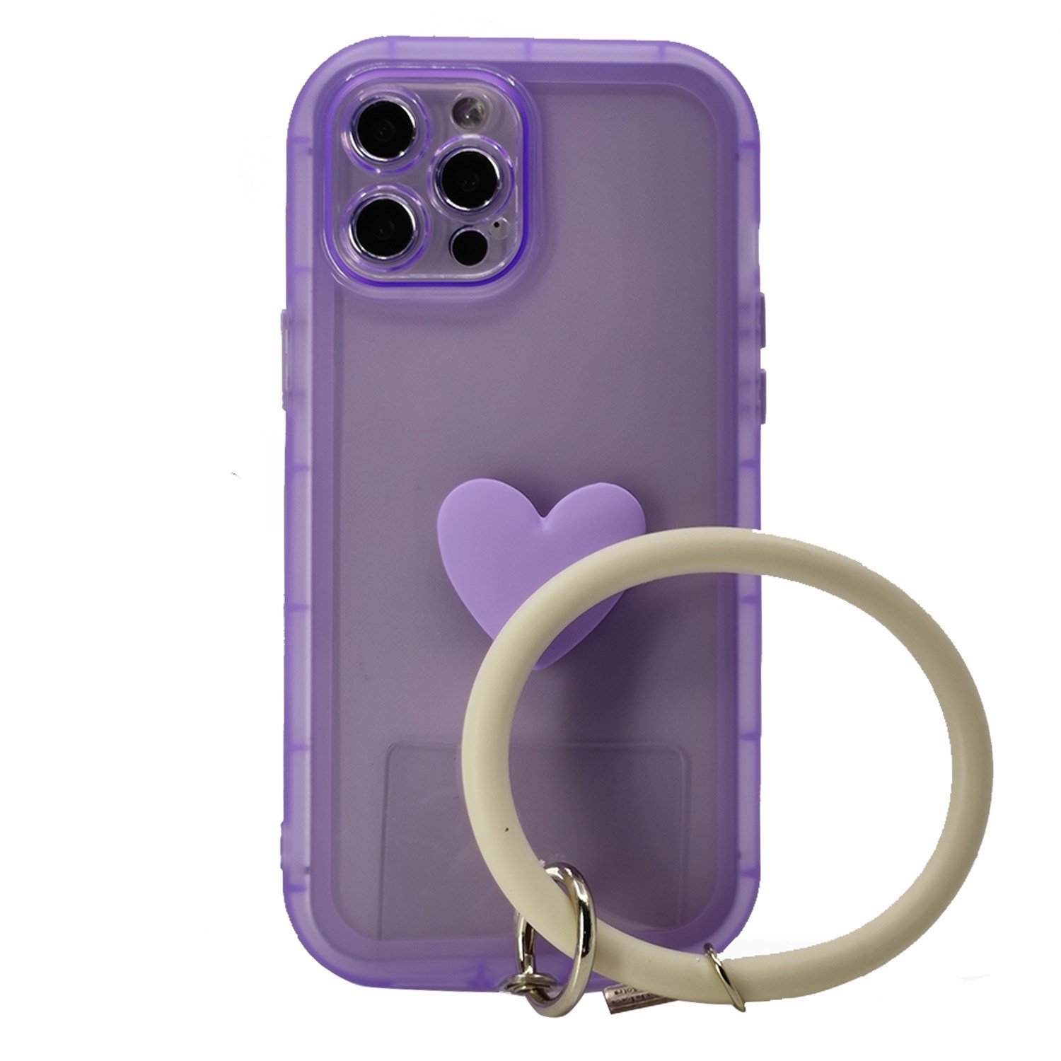 Nettech Apple iPhone 12 Pro Max Uyumlu Halka Bilekli Şeffaf Seri Arka Koruma Kılıf NT-97213