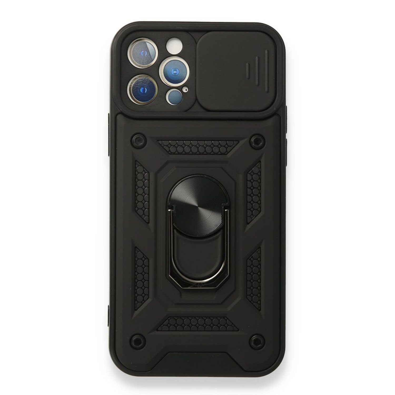 Nettech Apple iPhone 12 Pro Max Uyumlu Kızaklı Panzer Seri Arka Koruma Kılıf NT-86172