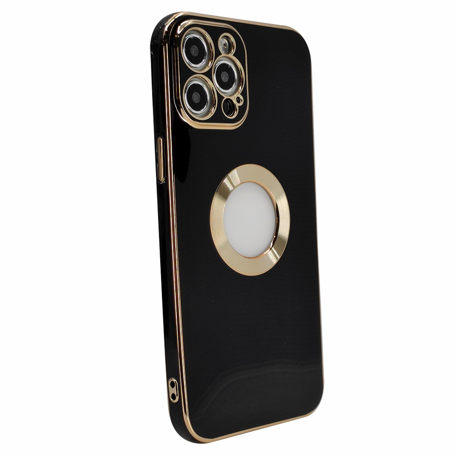 Nettech Apple iPhone 12 Pro Max Uyumlu Halkalı Logo Seri Arka Koruma Kılıf NT-97151