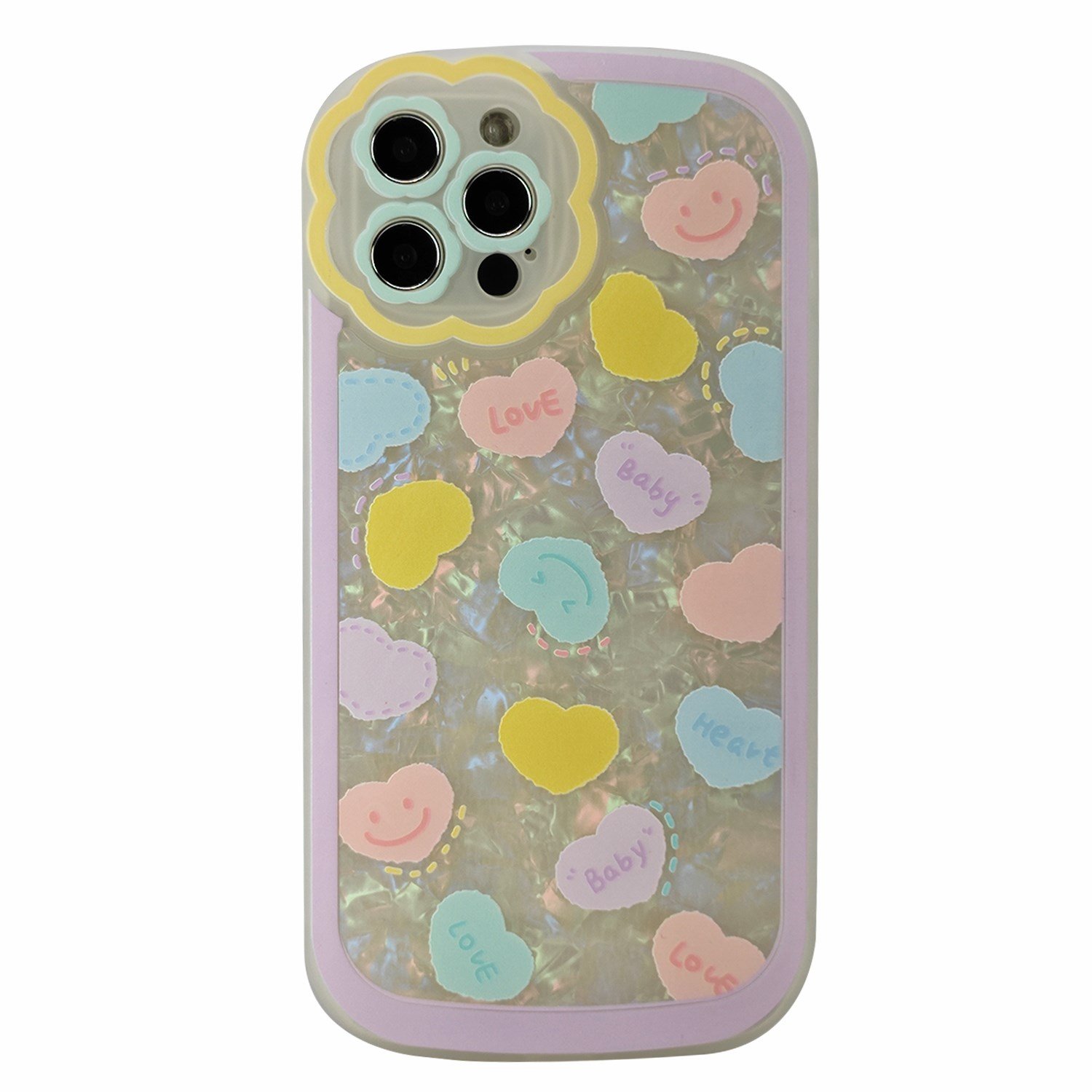 Nettech Apple iPhone 12 Pro Max Uyumlu Desenli Mozaik Seri Arka Koruma Kılıf NT-97077