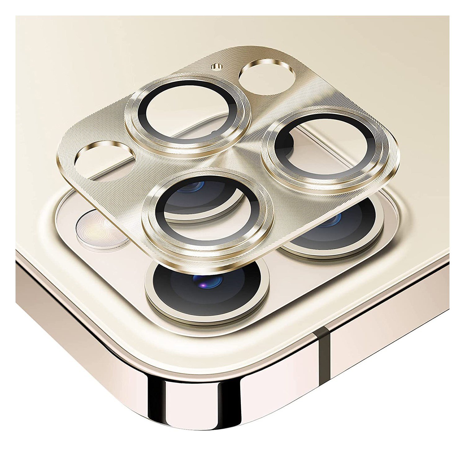 Nettech Apple iPhone 12 Pro Max Uyumlu Metalik Seri Kamera Cam Koruyucu NT-90379