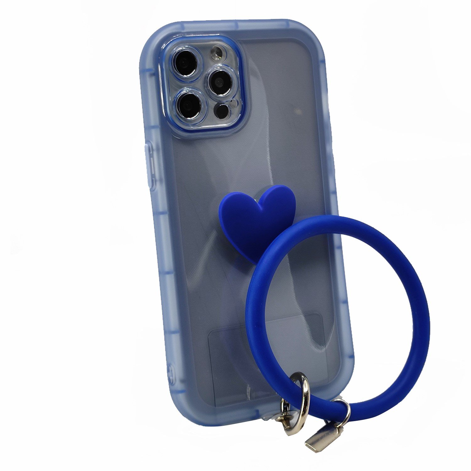 Nettech Apple iPhone 12 Pro Max Uyumlu Halka Bilekli Şeffaf Seri Arka Koruma Kılıf NT-97213