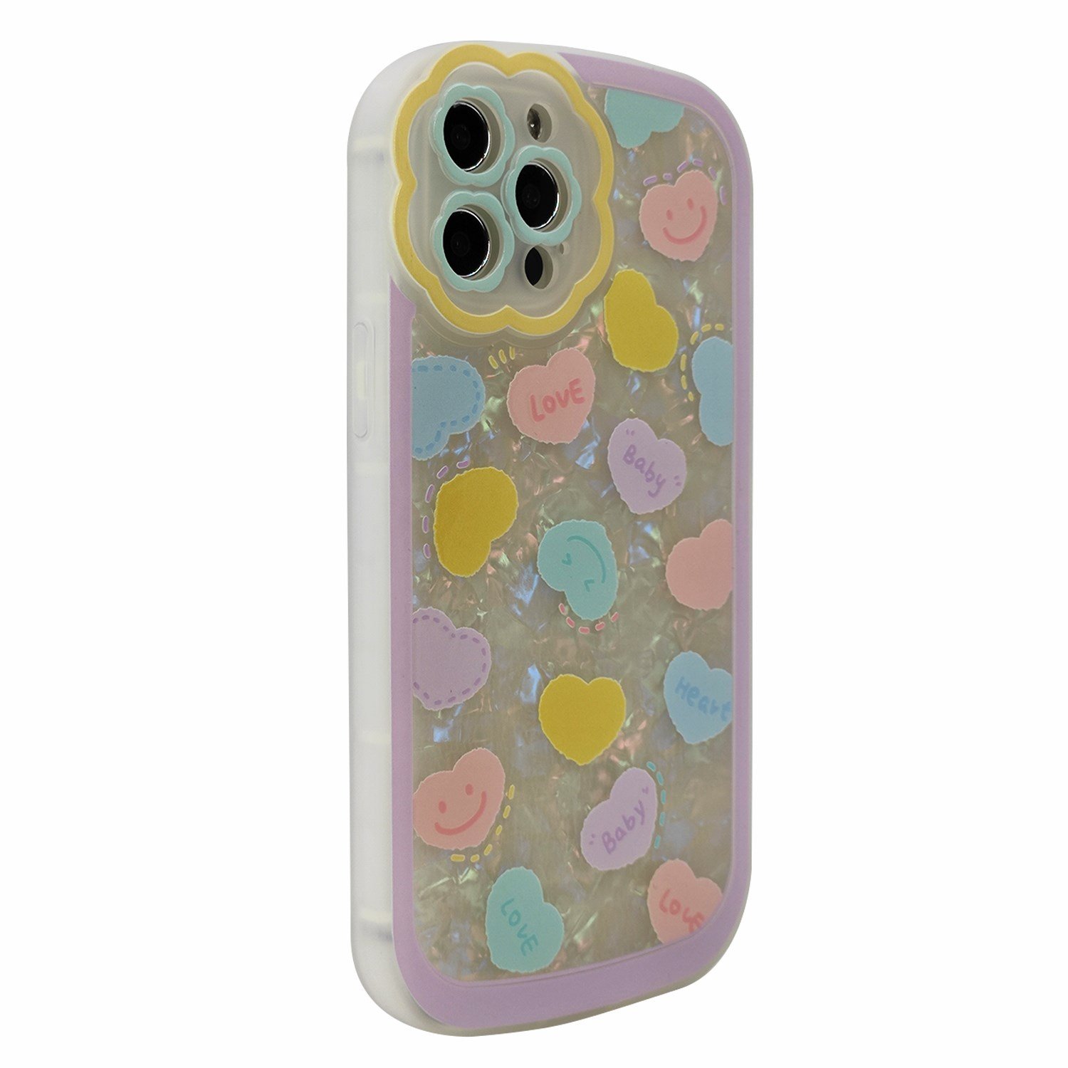 Nettech Apple iPhone 12 Pro Max Uyumlu Desenli Mozaik Seri Arka Koruma Kılıf NT-97077
