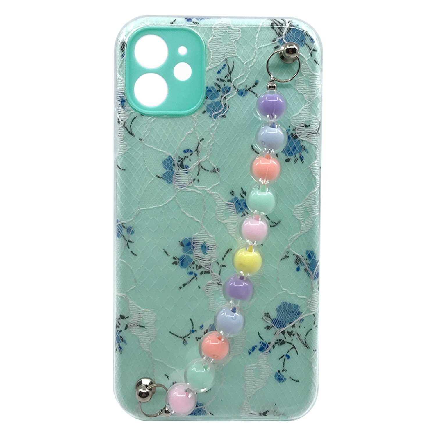 Nettech Apple iPhone 12 Pro Max Uyumlu Desen Boncuklu Arka Koruma Kılıf NT-91750