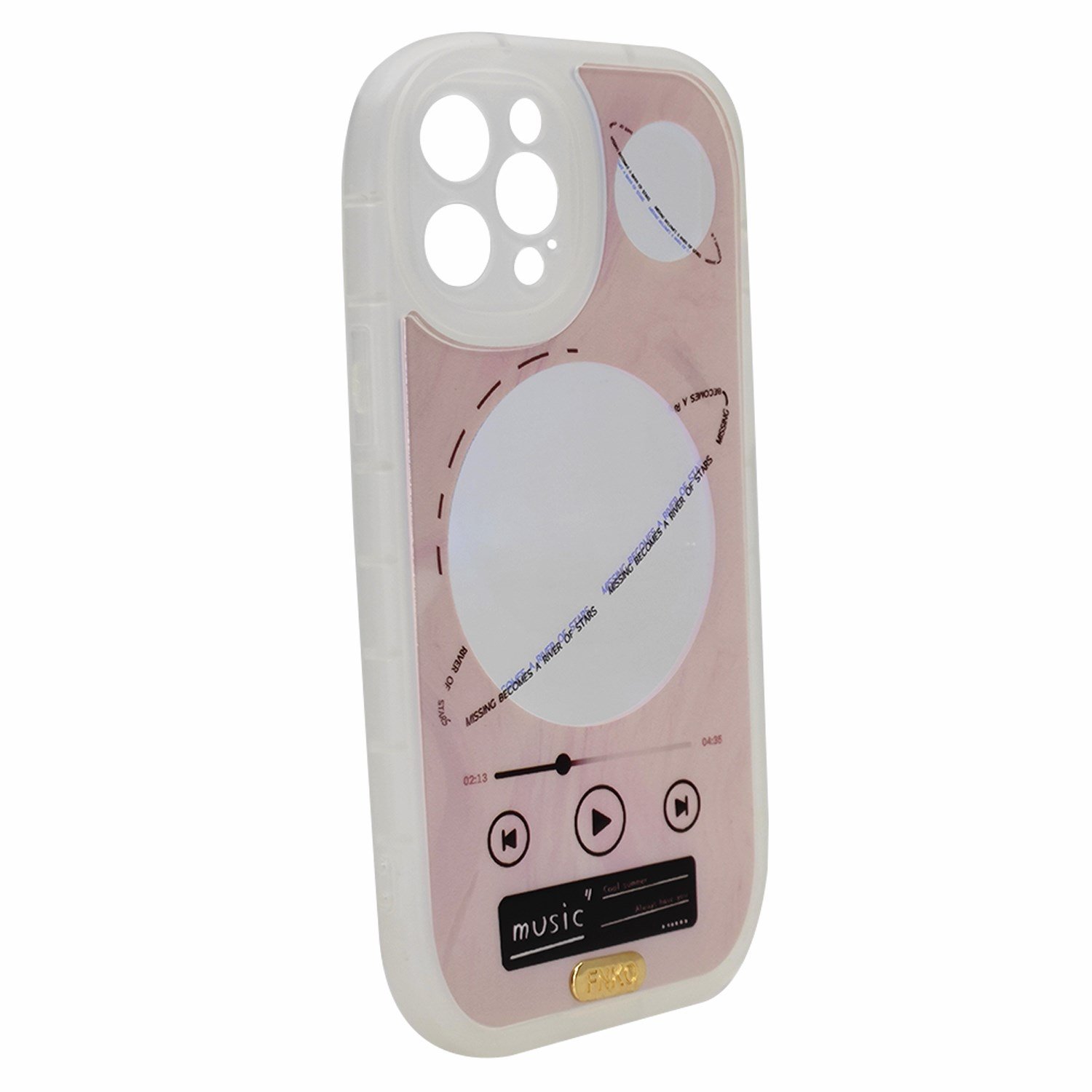 Nettech Apple iPhone 12 Pro Max Uyumlu Şeffaf Desenli Arka Koruma Kılıf NT-97024