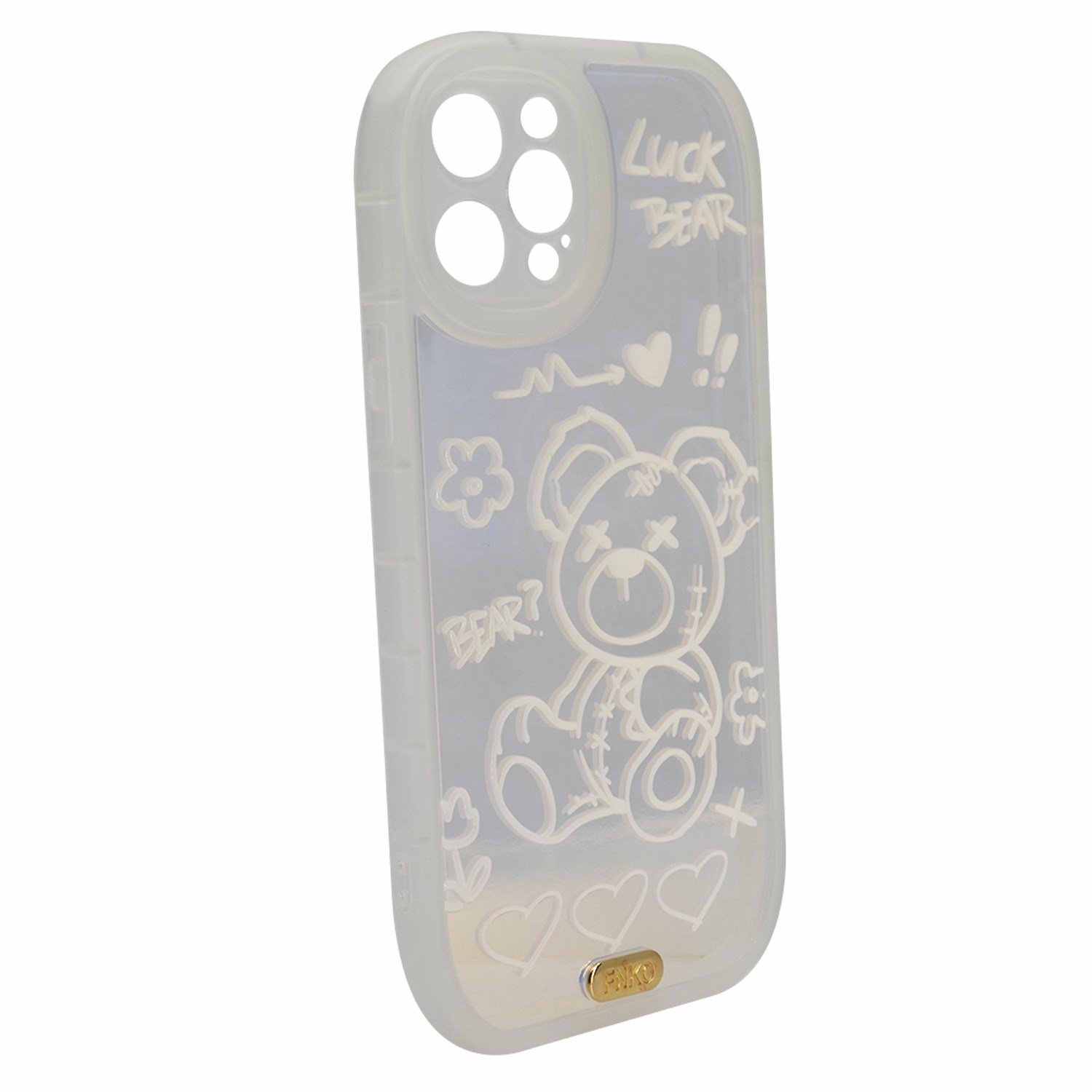 Nettech Apple iPhone 12 Pro Max Uyumlu Şeffaf Desenli Arka Koruma Kılıf NT-97024