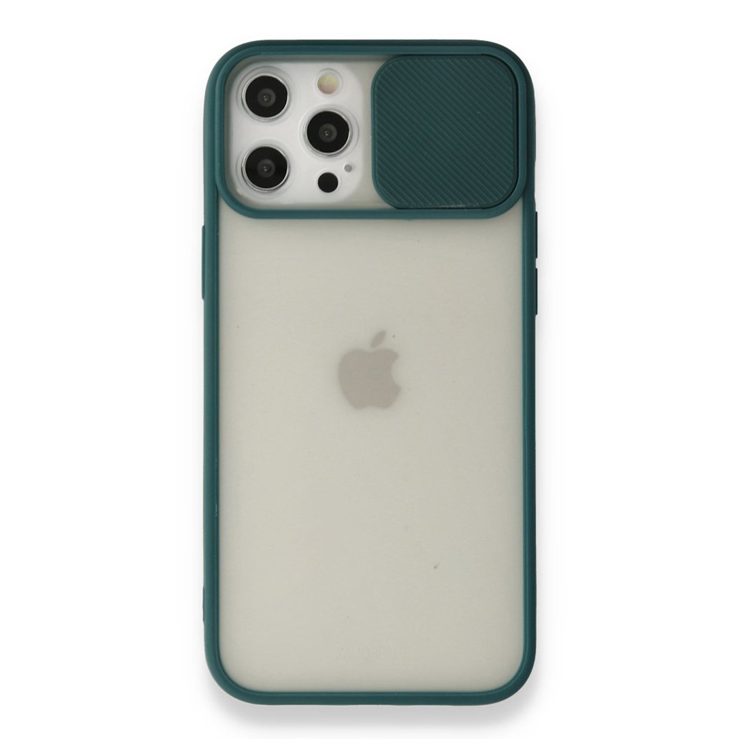 Nettech Apple iPhone 12 Pro Max Uyumlu Buzlu Kızaklı Kamera Korumalı Arka Koruma Kılıf NT-89750