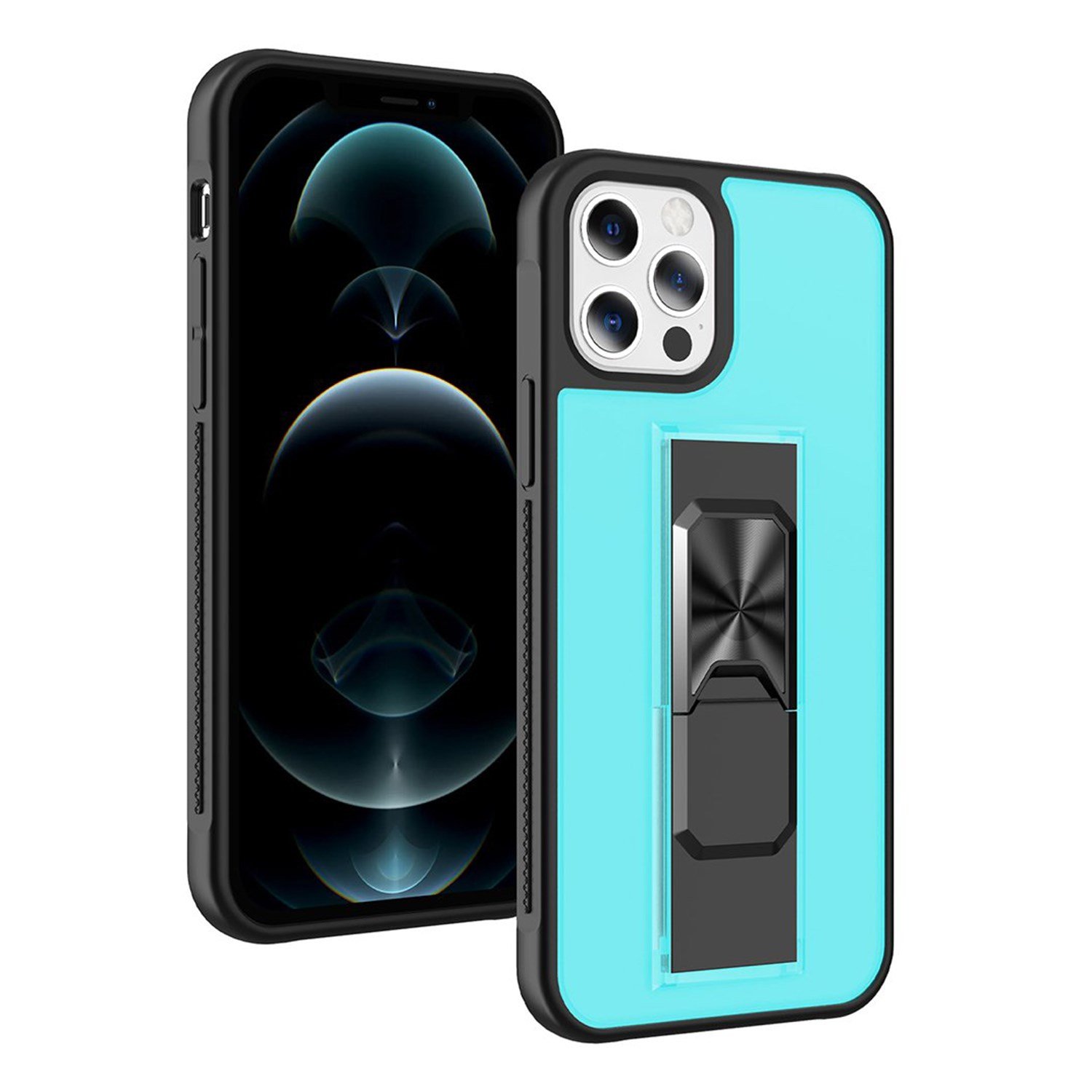 Nettech Apple iPhone 12 Pro Max Uyumlu MicroCase Mıknatıs Yüzüklü Arka Koruma Kılıf NT-86927