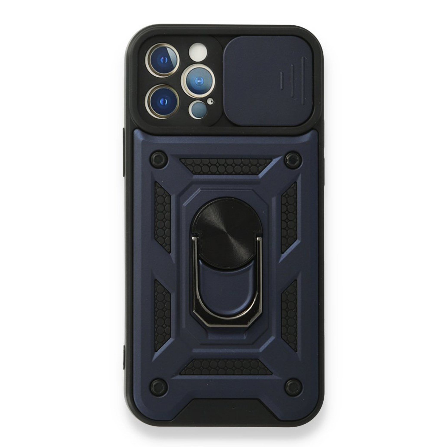 Nettech Apple iPhone 12 Pro Max Uyumlu Kızaklı Panzer Seri Arka Koruma Kılıf NT-86172