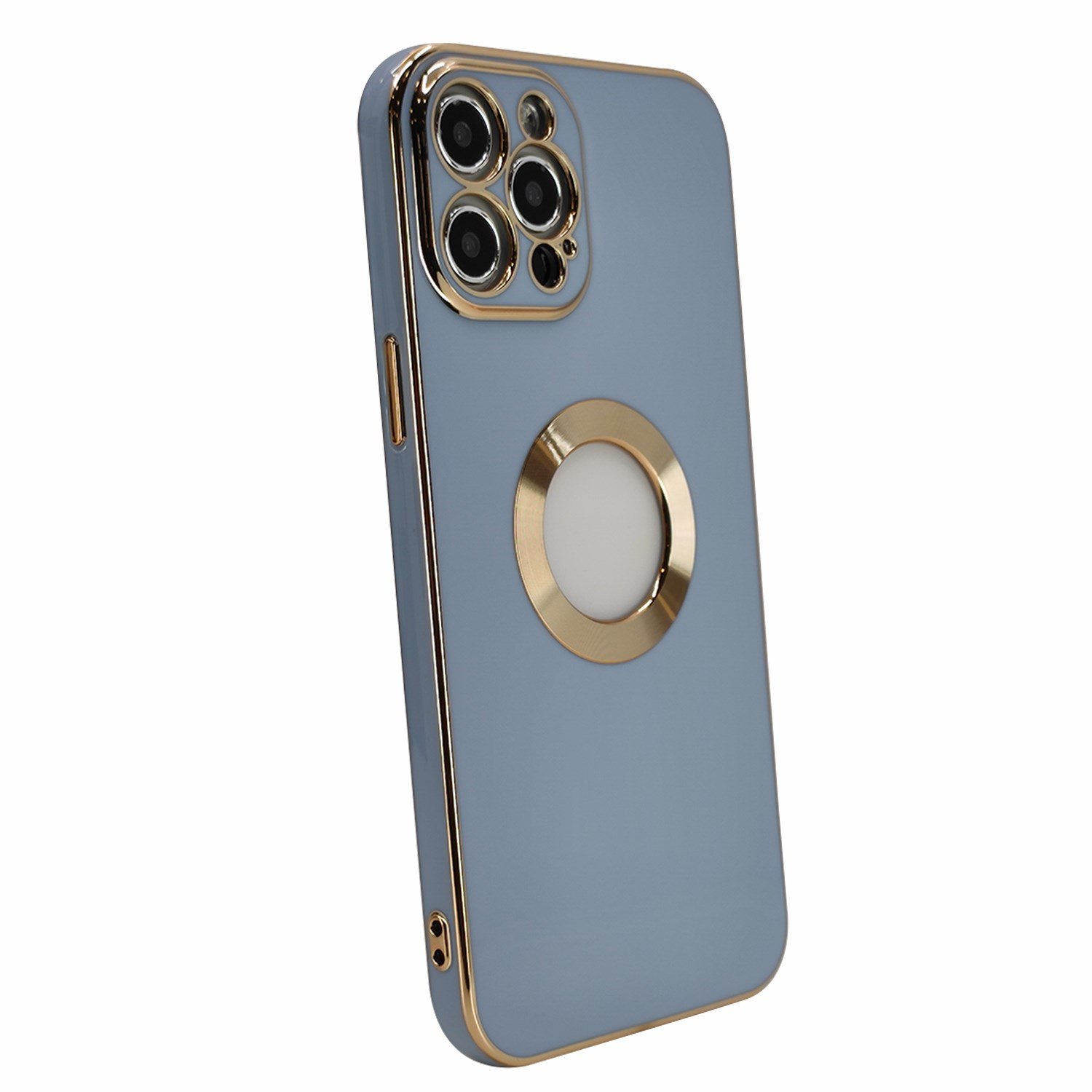 Nettech Apple iPhone 12 Pro Max Uyumlu Halkalı Logo Seri Arka Koruma Kılıf NT-97151