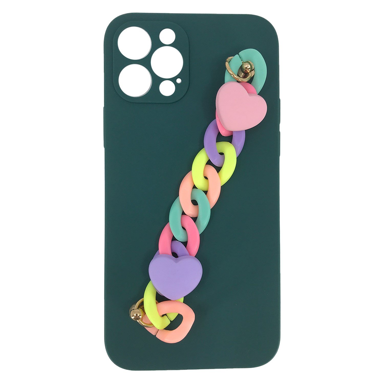 Nettech Apple iPhone 12 Pro Uyumlu Bilek Zincirli Arka Koruma Kılıf NT-89919
