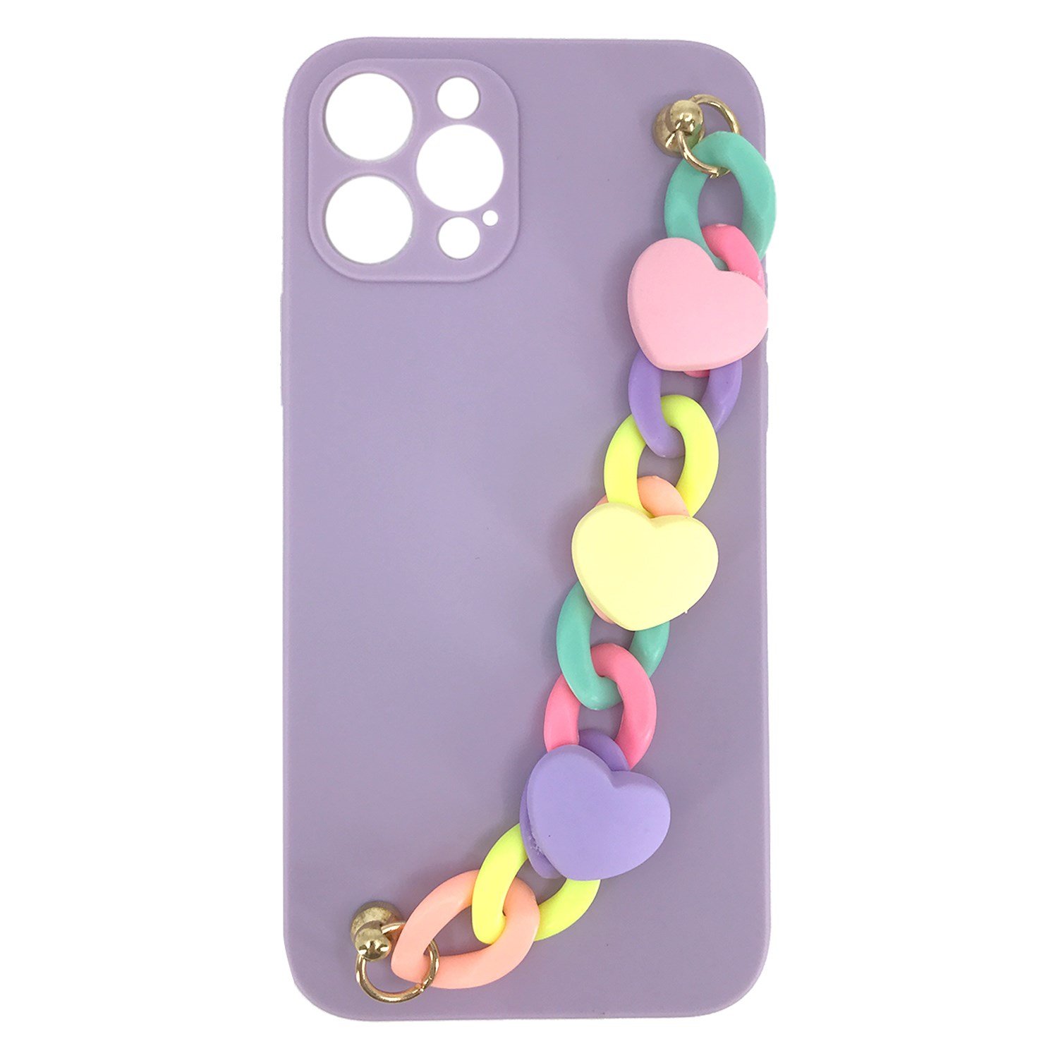 Nettech Apple iPhone 12 Pro Uyumlu Bilek Zincirli Arka Koruma Kılıf NT-89919