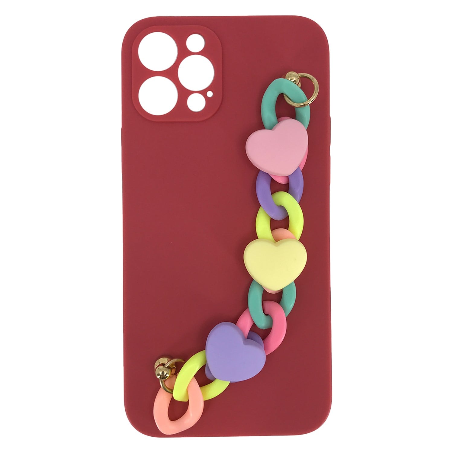 Nettech Apple iPhone 12 Pro Uyumlu Bilek Zincirli Arka Koruma Kılıf NT-89919