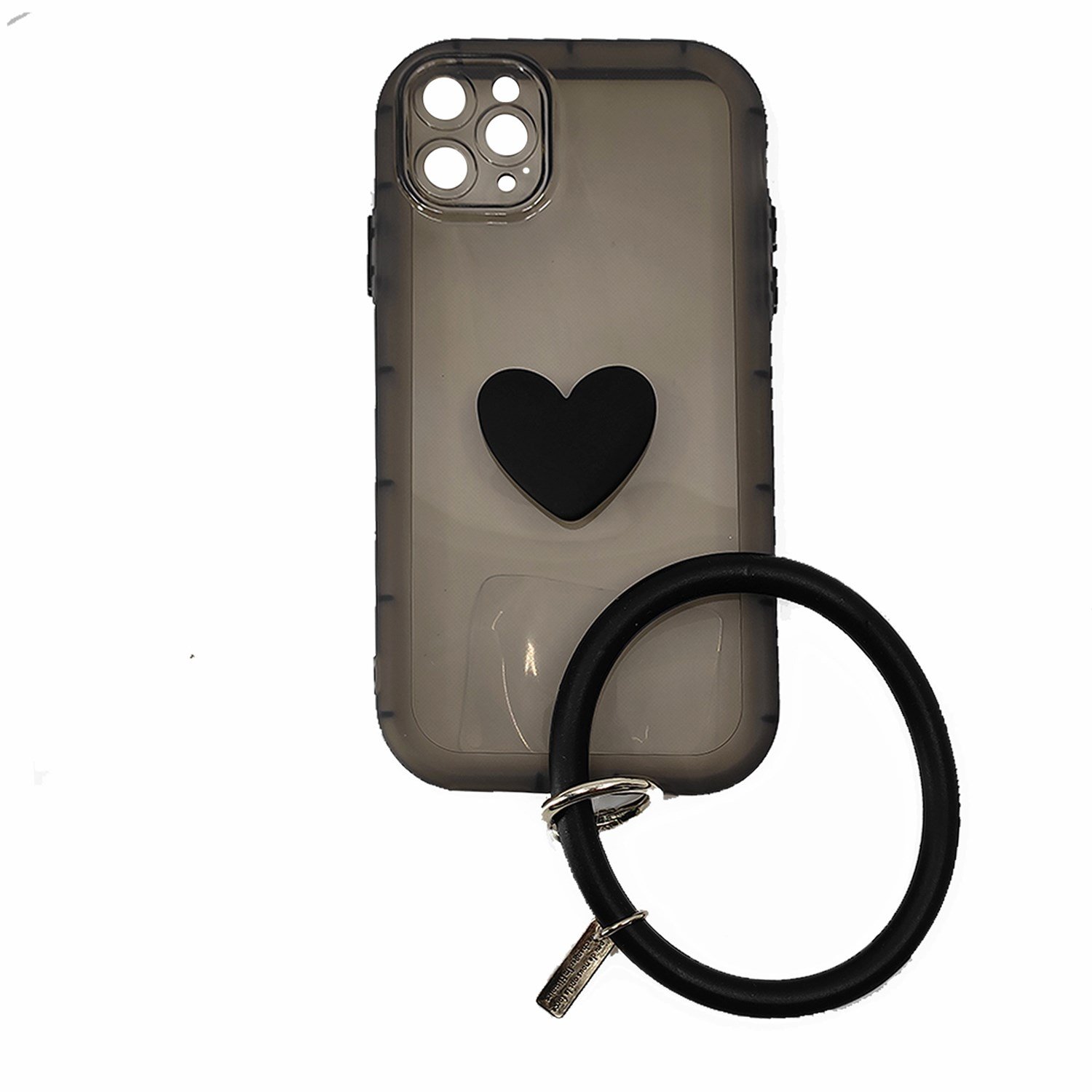 Nettech Apple iPhone 12 Pro Uyumlu Halka Bilekli Şeffaf Seri Arka Koruma Kılıf NT-97207