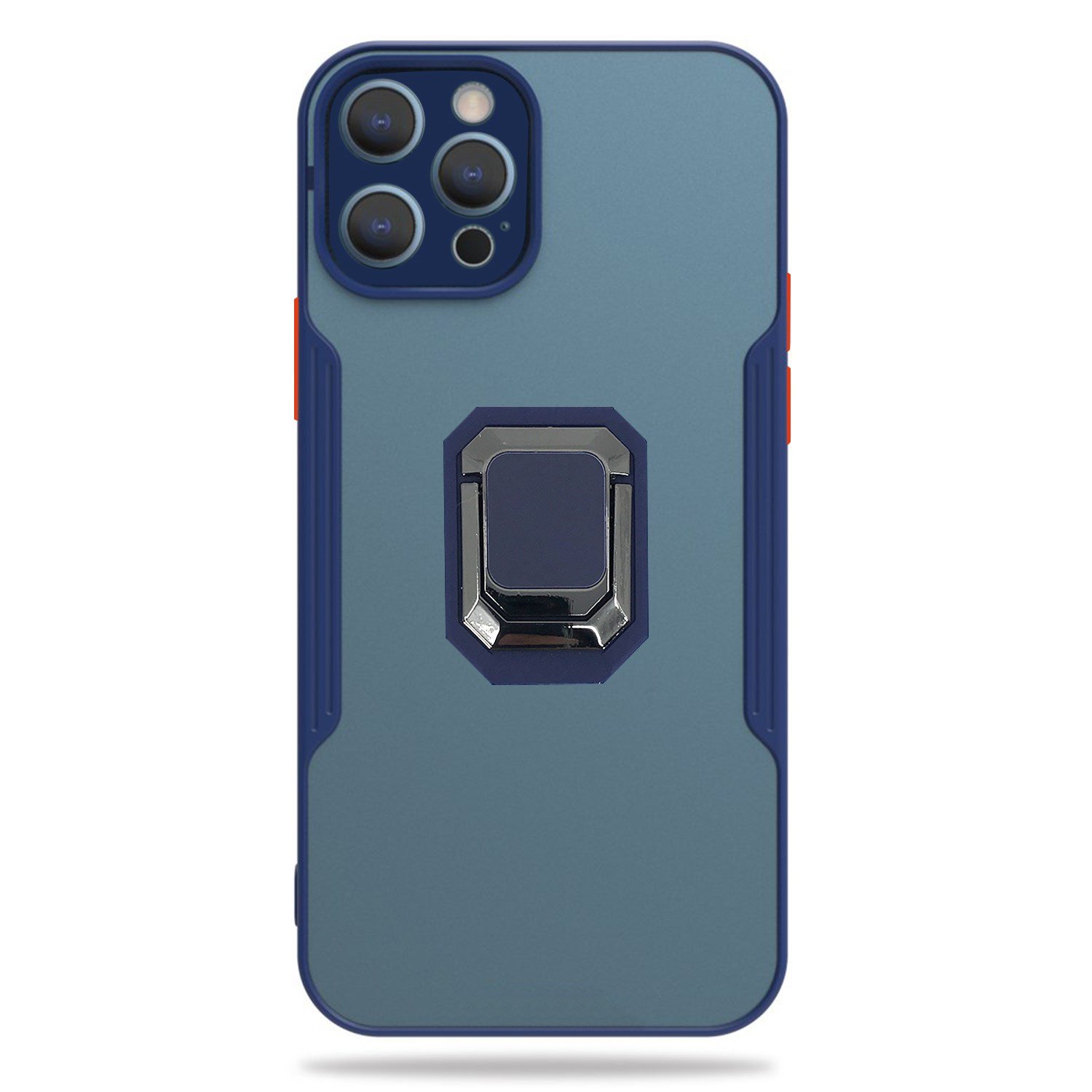 Nettech Apple iPhone 12 Pro Uyumlu Platin Yüzüklü Arka Koruma Kılıf NT-85183