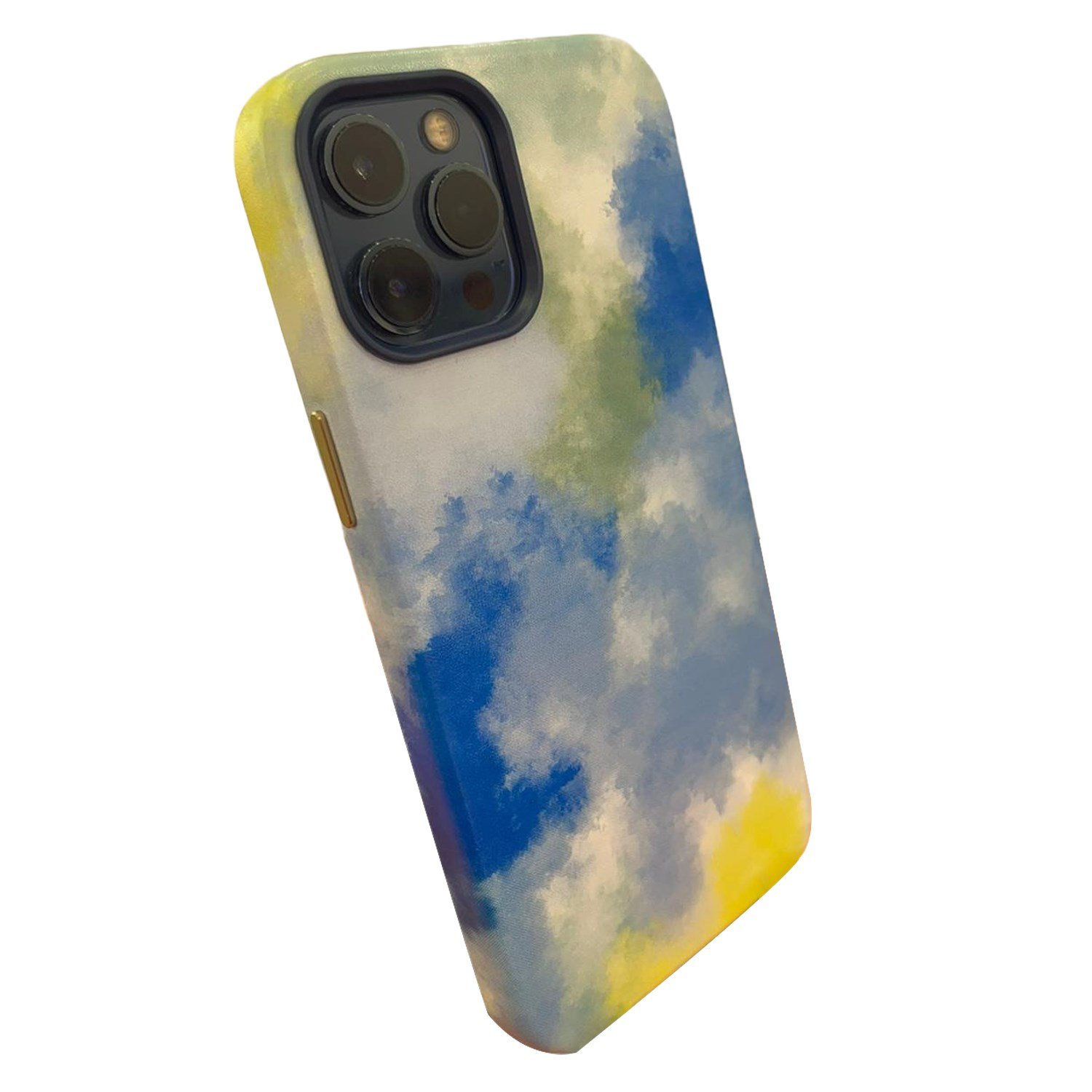 Nettech Apple iPhone 12 Pro Uyumlu Renkli Bulut Arka Koruma Kılıf NT-96309