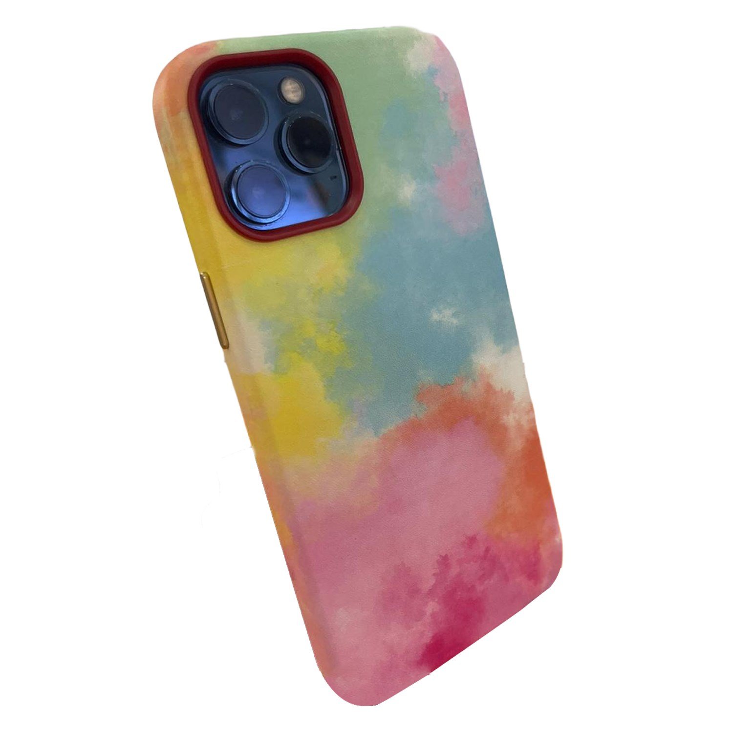 Nettech Apple iPhone 12 Pro Uyumlu Renkli Bulut Arka Koruma Kılıf NT-96309