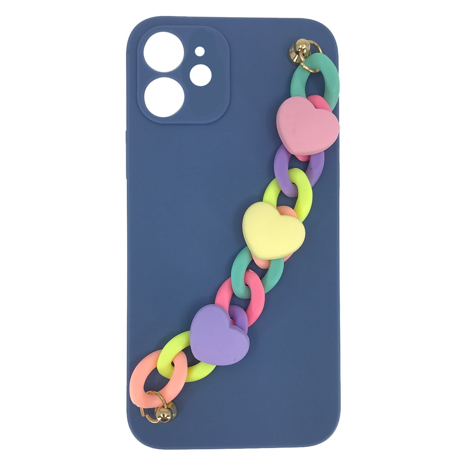 Nettech Apple iPhone 12 Uyumlu Bilek Zincirli Arka Koruma Kılıf NT-89918