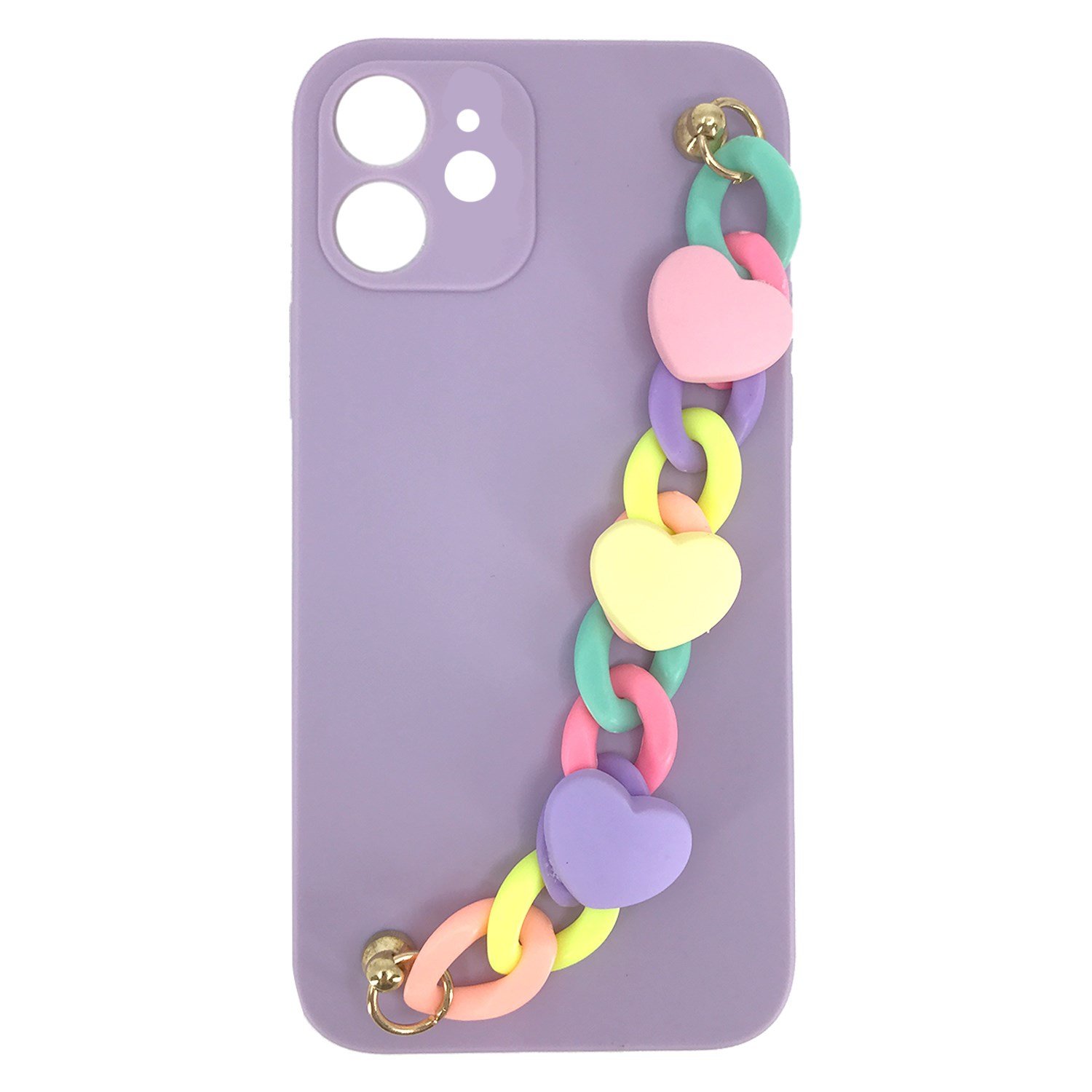 Nettech Apple iPhone 12 Uyumlu Bilek Zincirli Arka Koruma Kılıf NT-89918