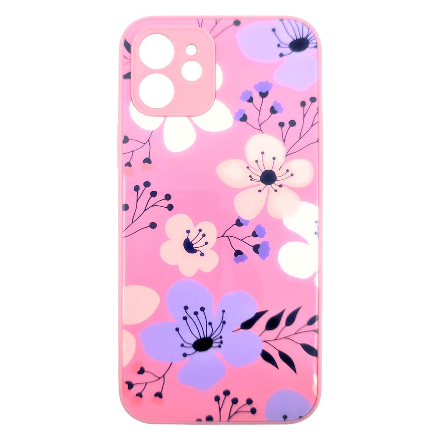 Nettech Apple iPhone 12 Uyumlu Laser Baskı Desenli Arka Koruma Kılıf NT-87854