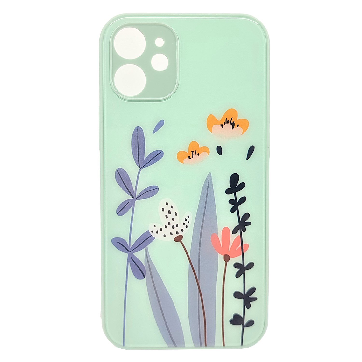 Nettech Apple iPhone 12 Uyumlu Laser Baskı Desenli Arka Koruma Kılıf NT-87854