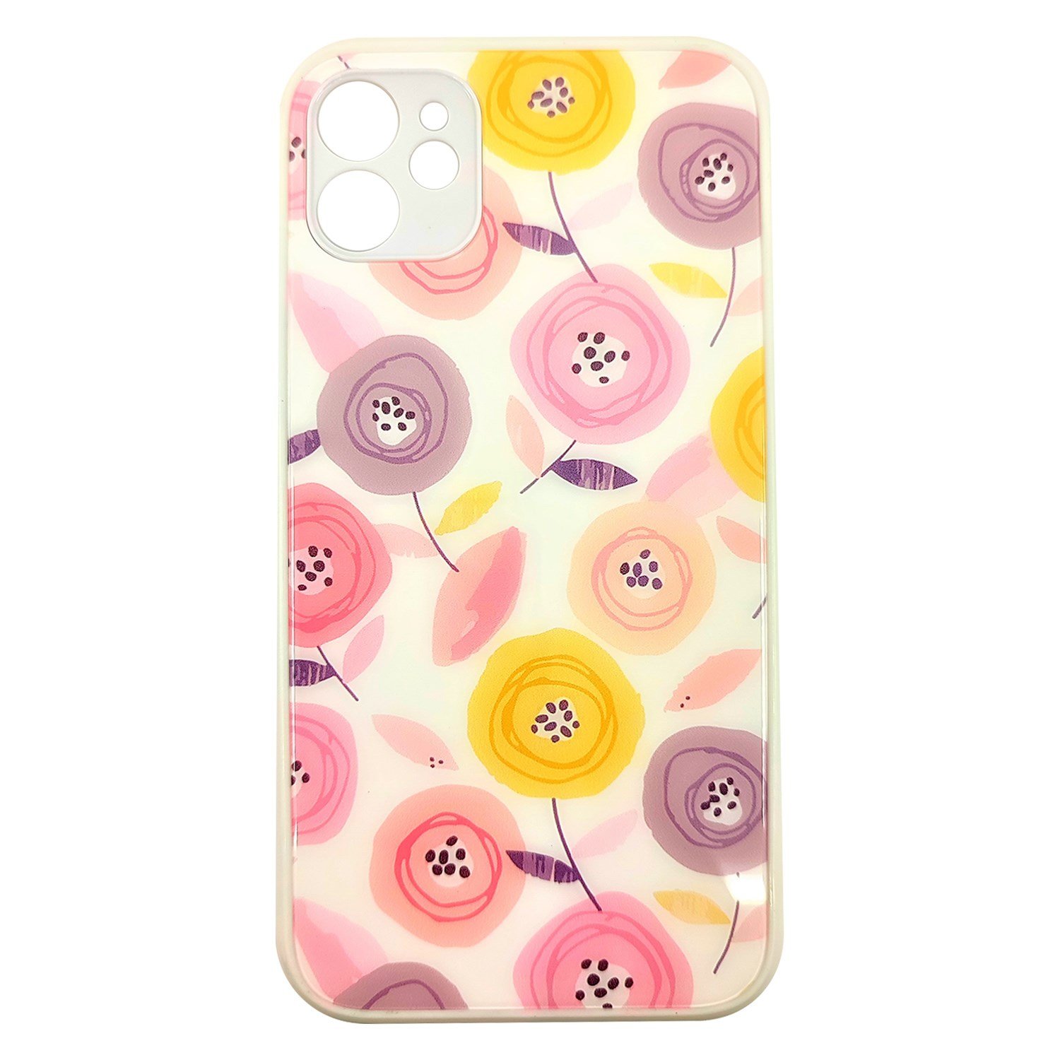 Nettech Apple iPhone 12 Uyumlu Laser Baskı Desenli Arka Koruma Kılıf NT-87854