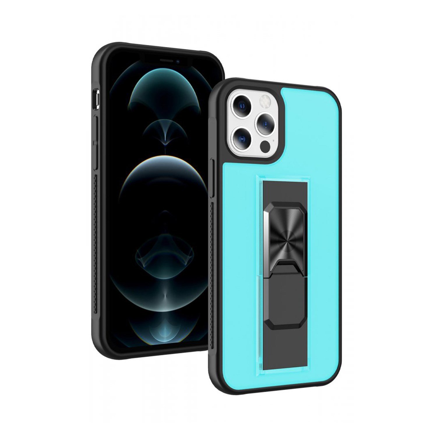 Nettech Apple iPhone 12 Uyumlu MicroCase Mıknatıs Yüzüklü Arka Koruma Kılıf NT-86921