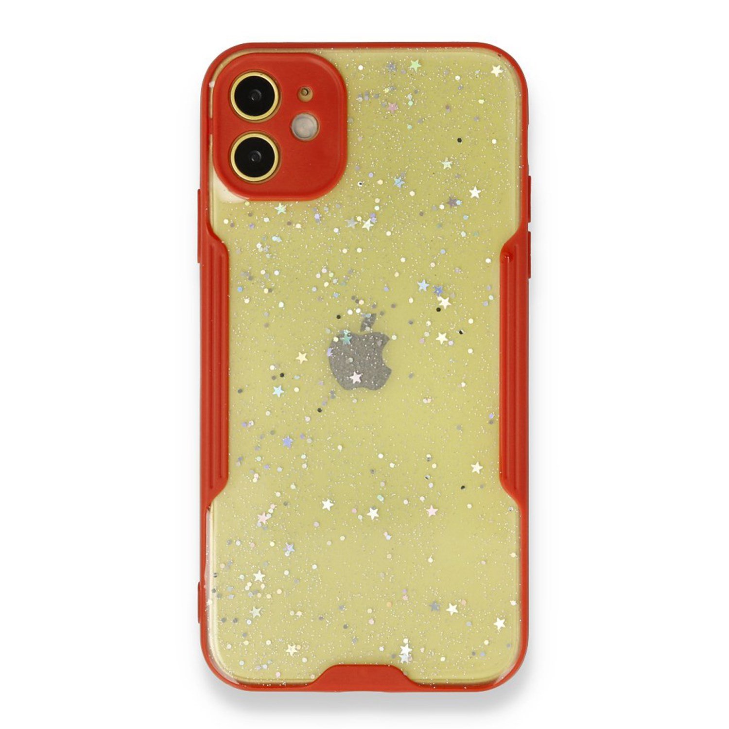 Nettech Apple iPhone 12 Uyumlu Platin Simli Arka Koruma Kılıf NT-89589