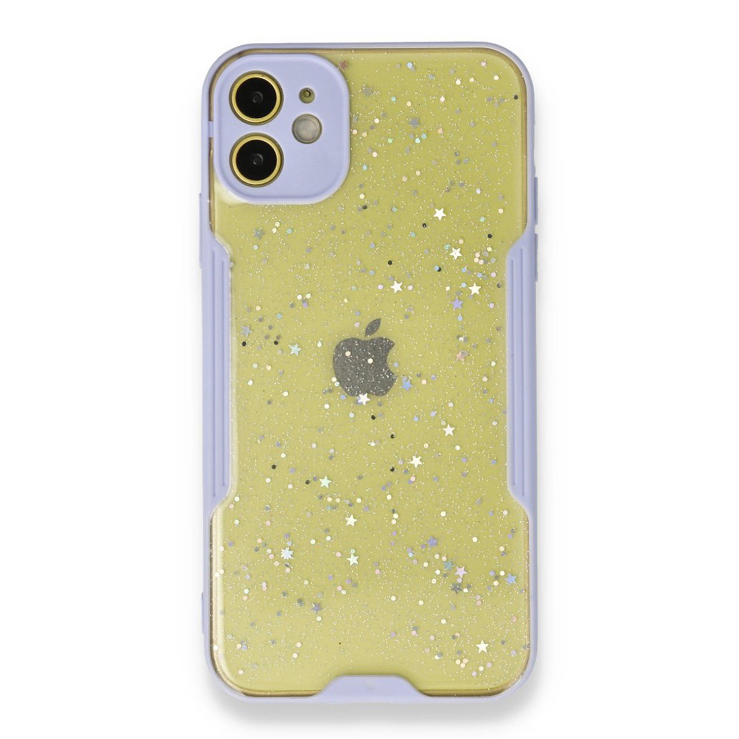 Nettech Apple iPhone 12 Uyumlu Platin Simli Arka Koruma Kılıf NT-89589
