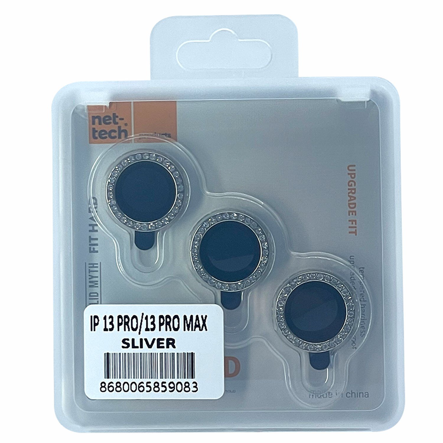 Nettech Apple iPhone 13 Pro Max Uyumlu Diamond Taşlı Model Kamera Cam Koruyucu NT-94613