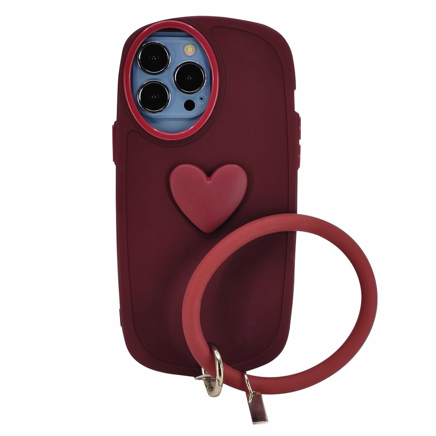 Nettech Apple iPhone 13 Pro Max Uyumlu Halka Bilekli Nano Seri Arka Koruma Kılıf NT-97298