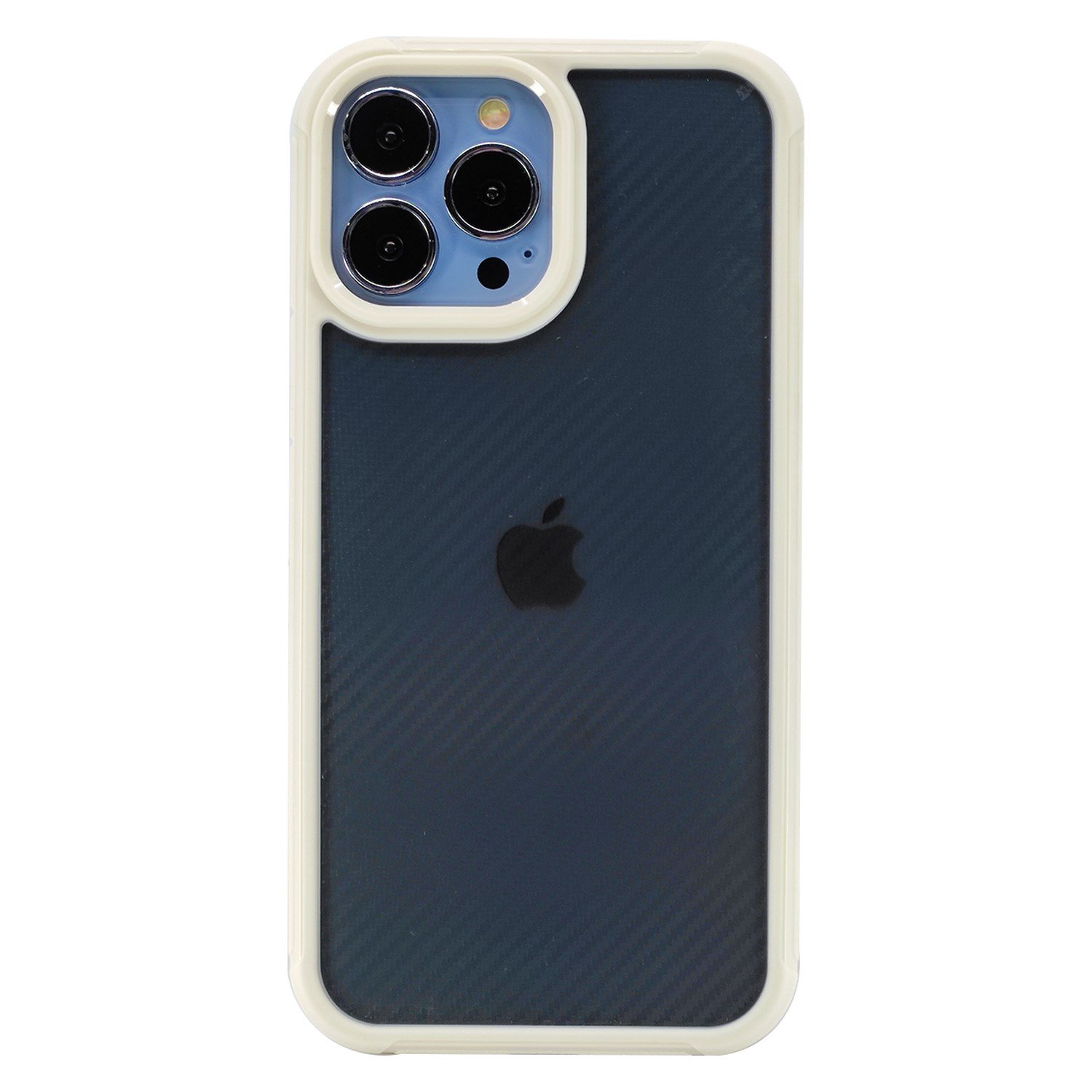Nettech Apple iPhone 13 Pro Max Uyumlu Karbon inoks Seri Arka Koruma Kılıf NT-95795