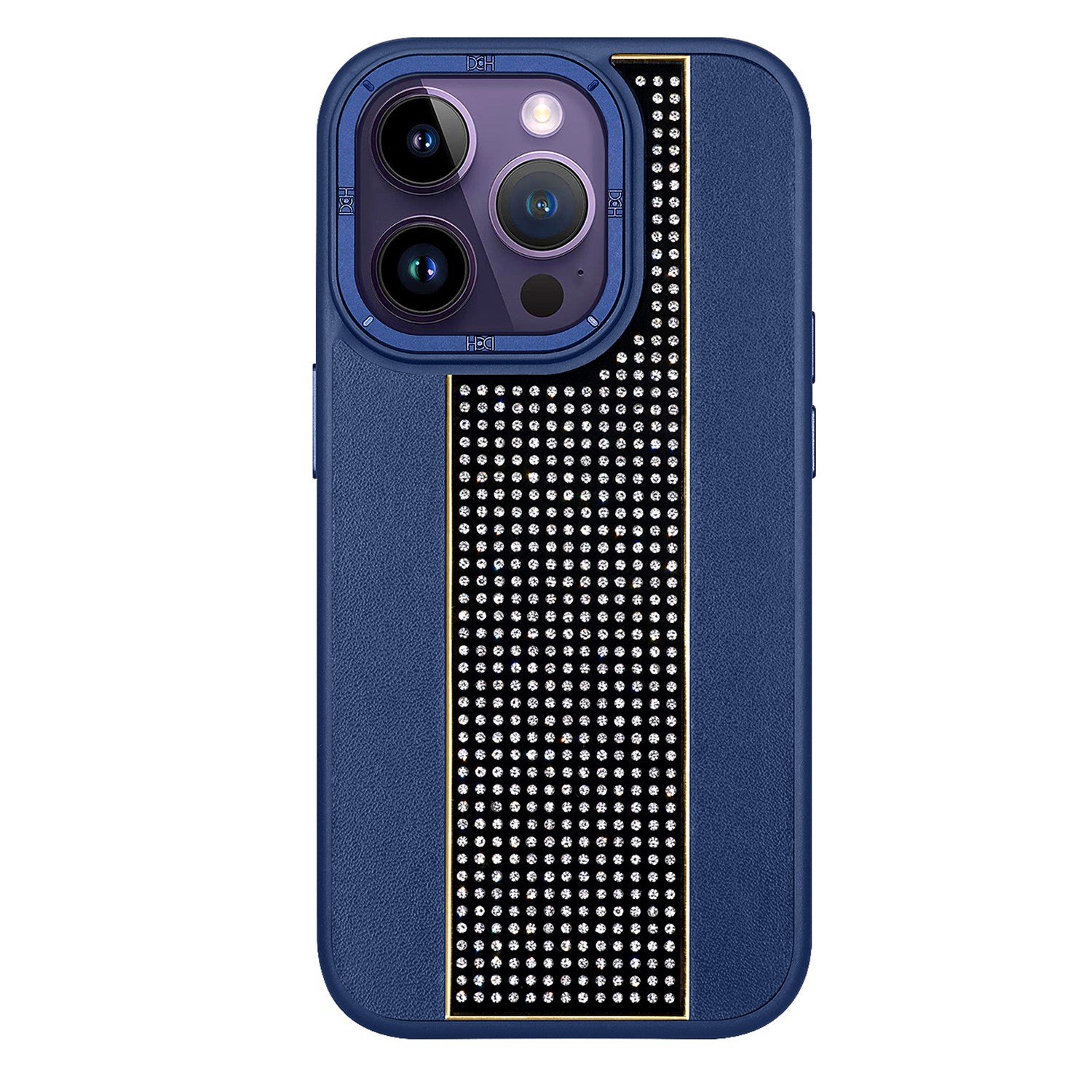 Nettech Apple iPhone 13 Pro Max Uyumlu Taşlı Deri Seri Arka Koruma Kılıf NT-101475