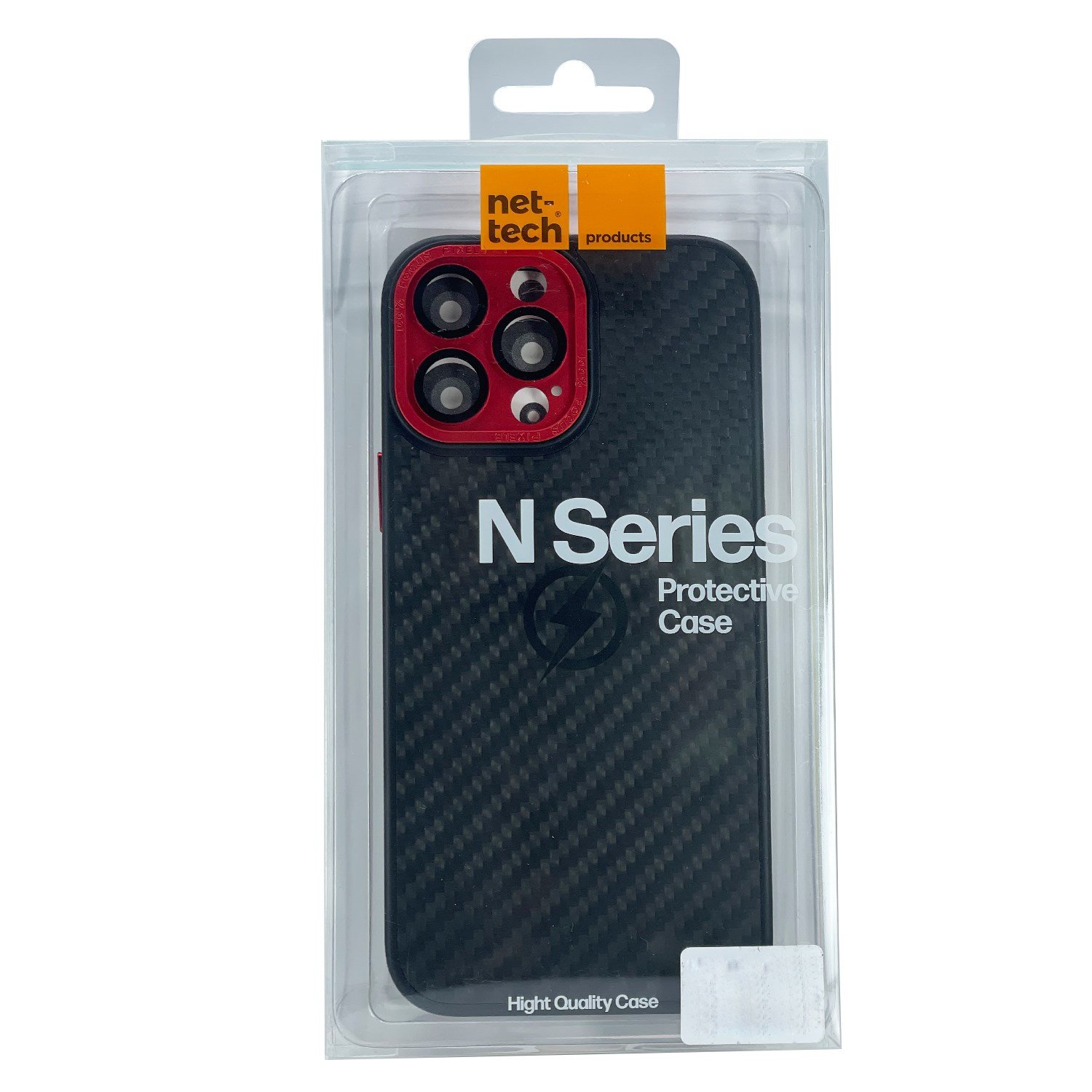 Nettech Apple iPhone 13 Pro Max Uyumlu Grand Karbon Seri Arka Koruma Kılıf NT-100495