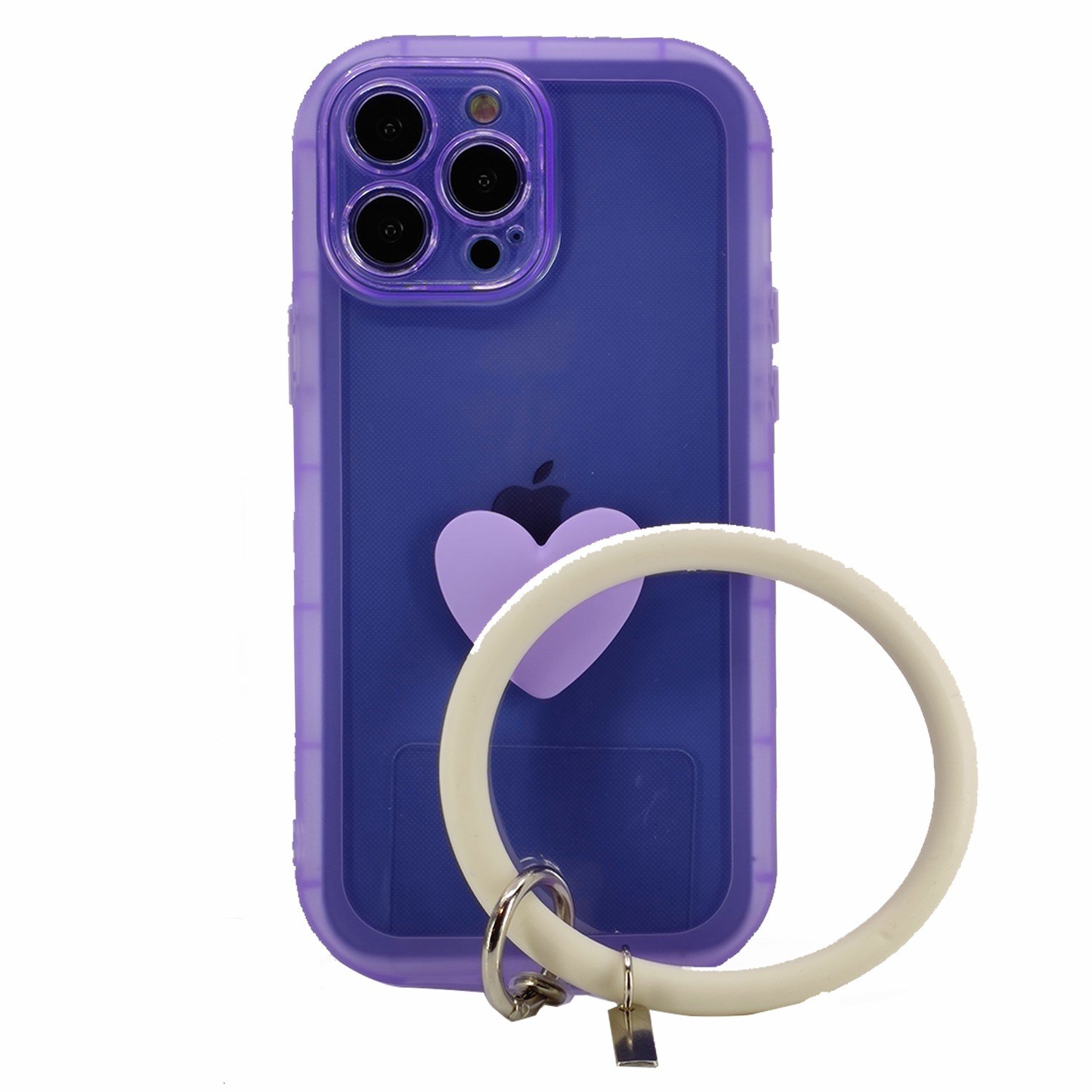 Nettech Apple iPhone 13 Pro Max Uyumlu Halka Bilekli Şeffaf Seri Arka Koruma Kılıf NT-97231