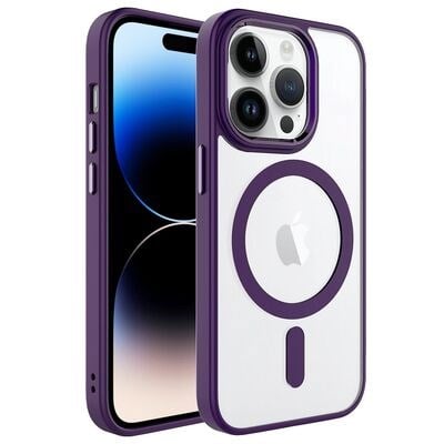 Nettech Apple iPhone 13 Pro Max Uyumlu Soft Akrilik Magsafe Seri Arka Koruma Kılıf NT-98112